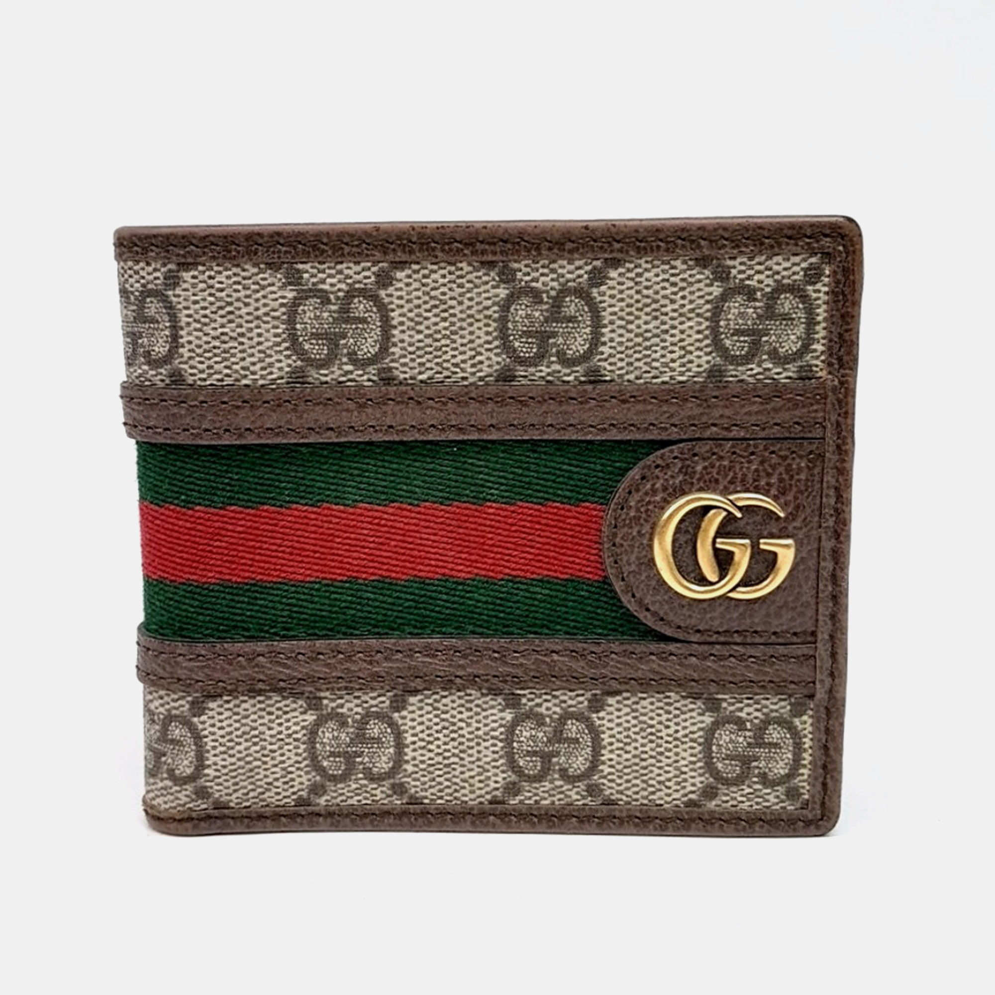 

Gucci Brown PVC Ophidia GG Wallet (597606)