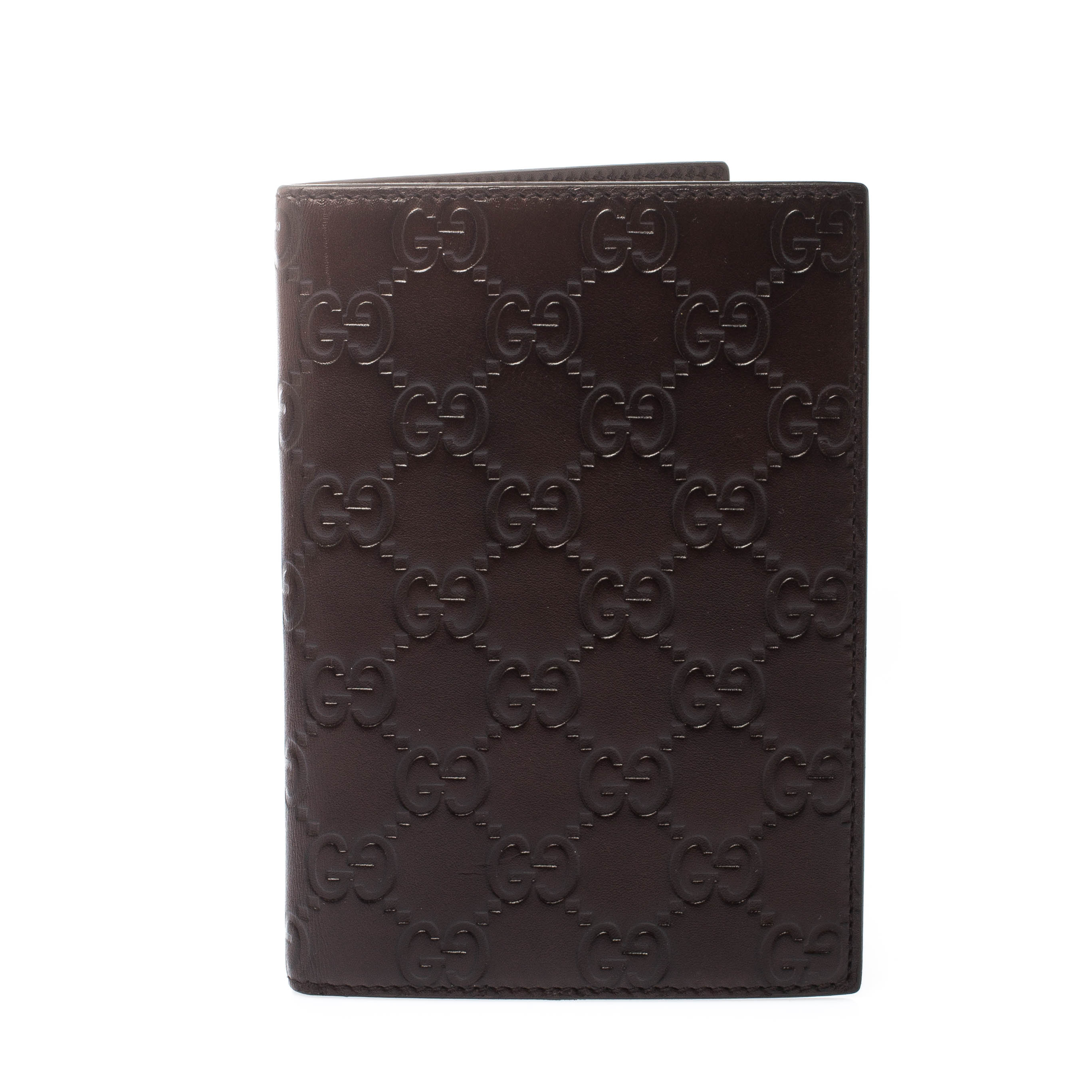 Gucci Brown Guccissima Leather Travel Frame Holder