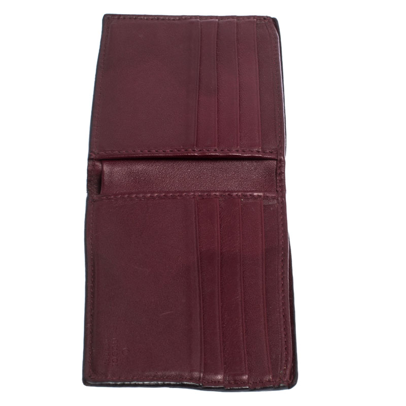 

Gucci Burgundy Guccissima Leather Bifold Wallet