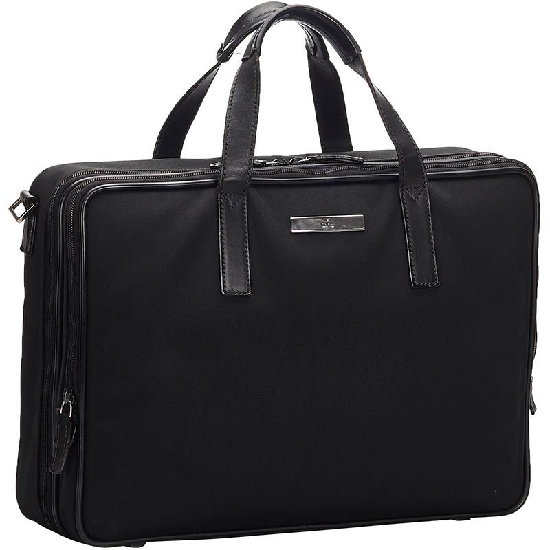 

Gucci Black Nylon Business Bag