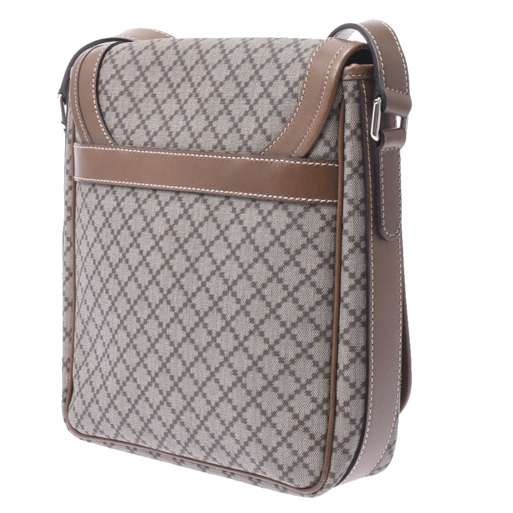 

Gucci Black/Brown Diamante Canvas Leather Messenger Bag