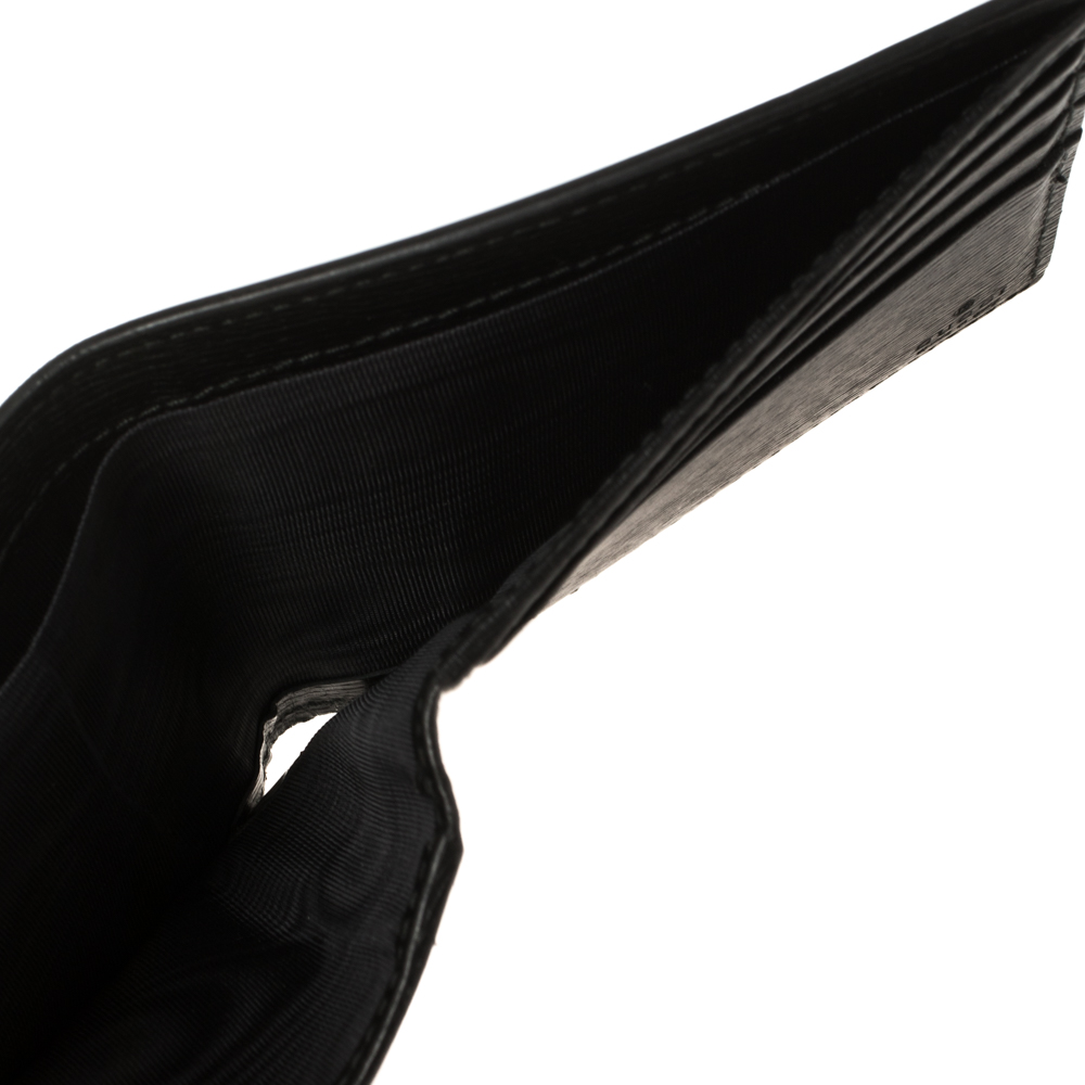 

Gucci Black Leather Kingsnake Bifold Wallet