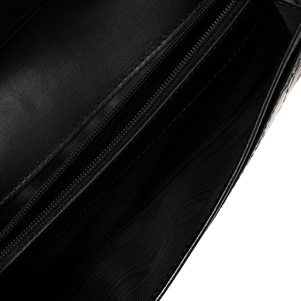 

Gucci Black Guccissima Leather Web Wallet