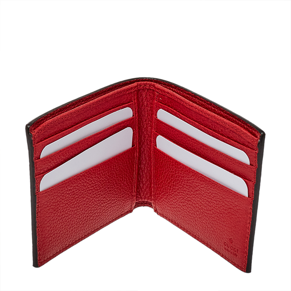 

Gucci Red Leather Logo Bifold Wallet