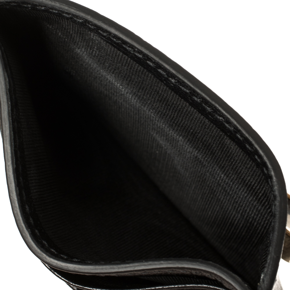 

Gucci Black Leather GG Marmont Money Clip Card Holder