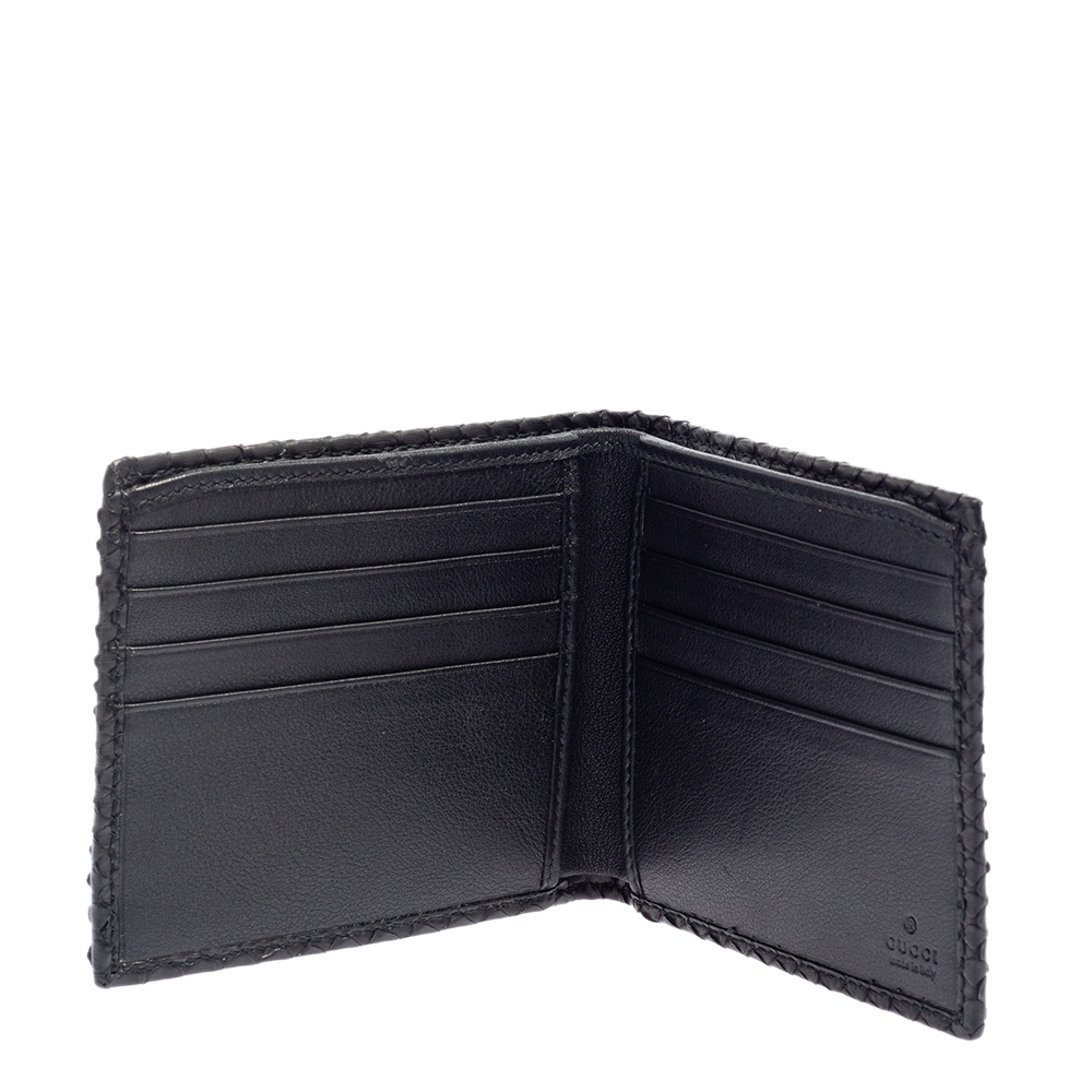 

Gucci Black Python Bifold Wallet