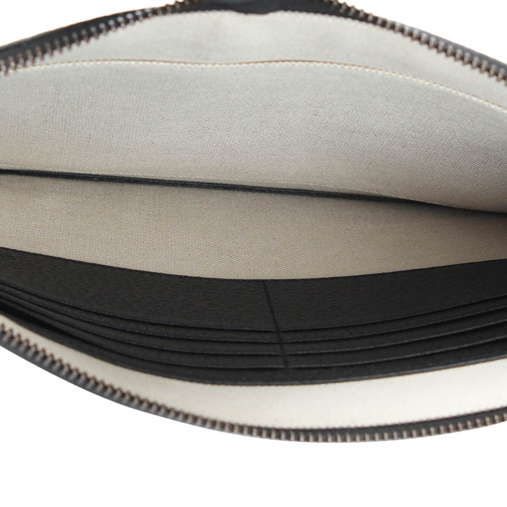

Gucci Black Leather Animalier Pouch Clutch Bag