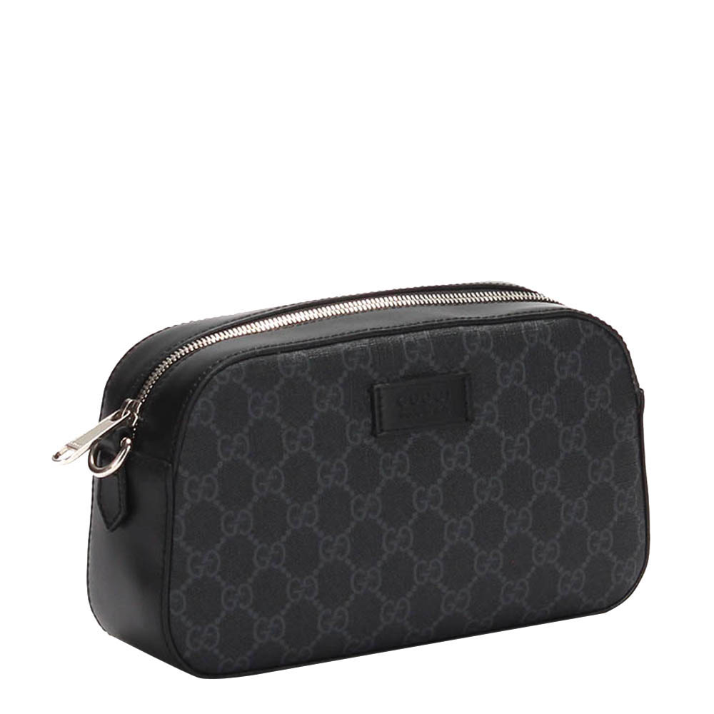 

Gucci Grey/Black GG Supreme Canvas Crossbody Bag