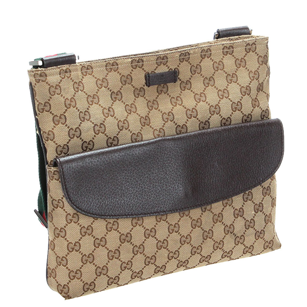 

Gucci Beige GG Canvas Messenger Bag