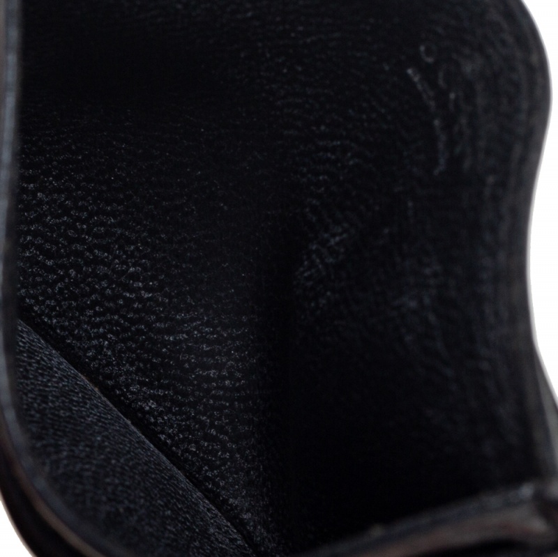 

Gucci Black Leather Interlocking G Logo Card Case