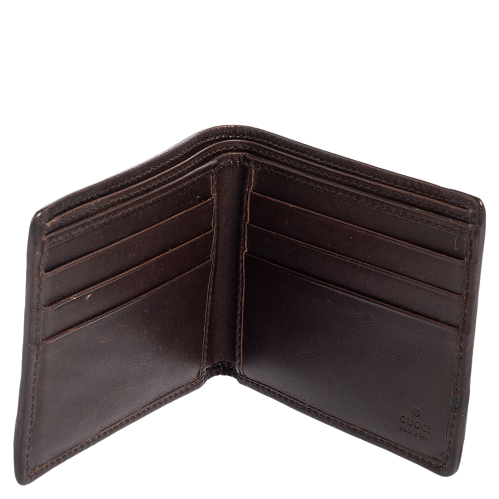 

Gucci Brown/Beige GG Canvas and Leather Bifold Wallet