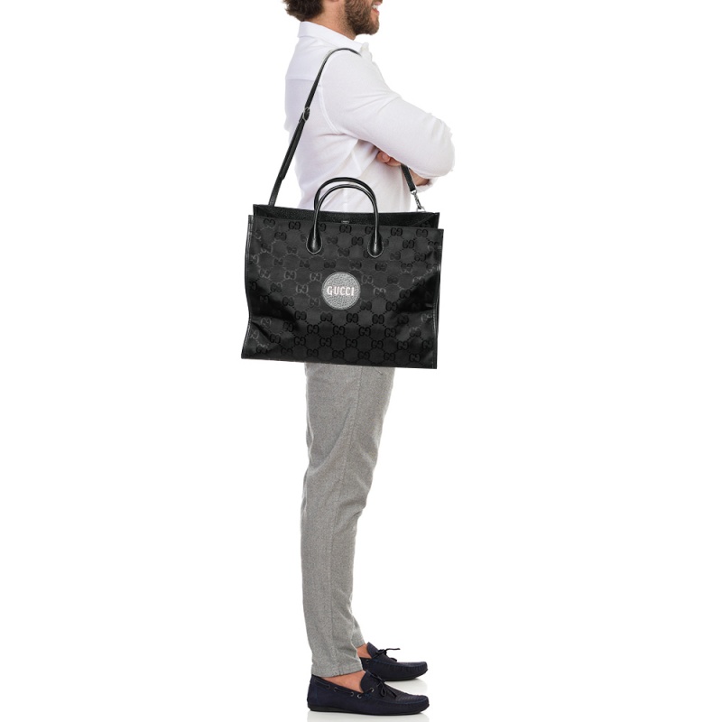 

Gucci Black GG Nylon And Leather GG Off the Grid Tote