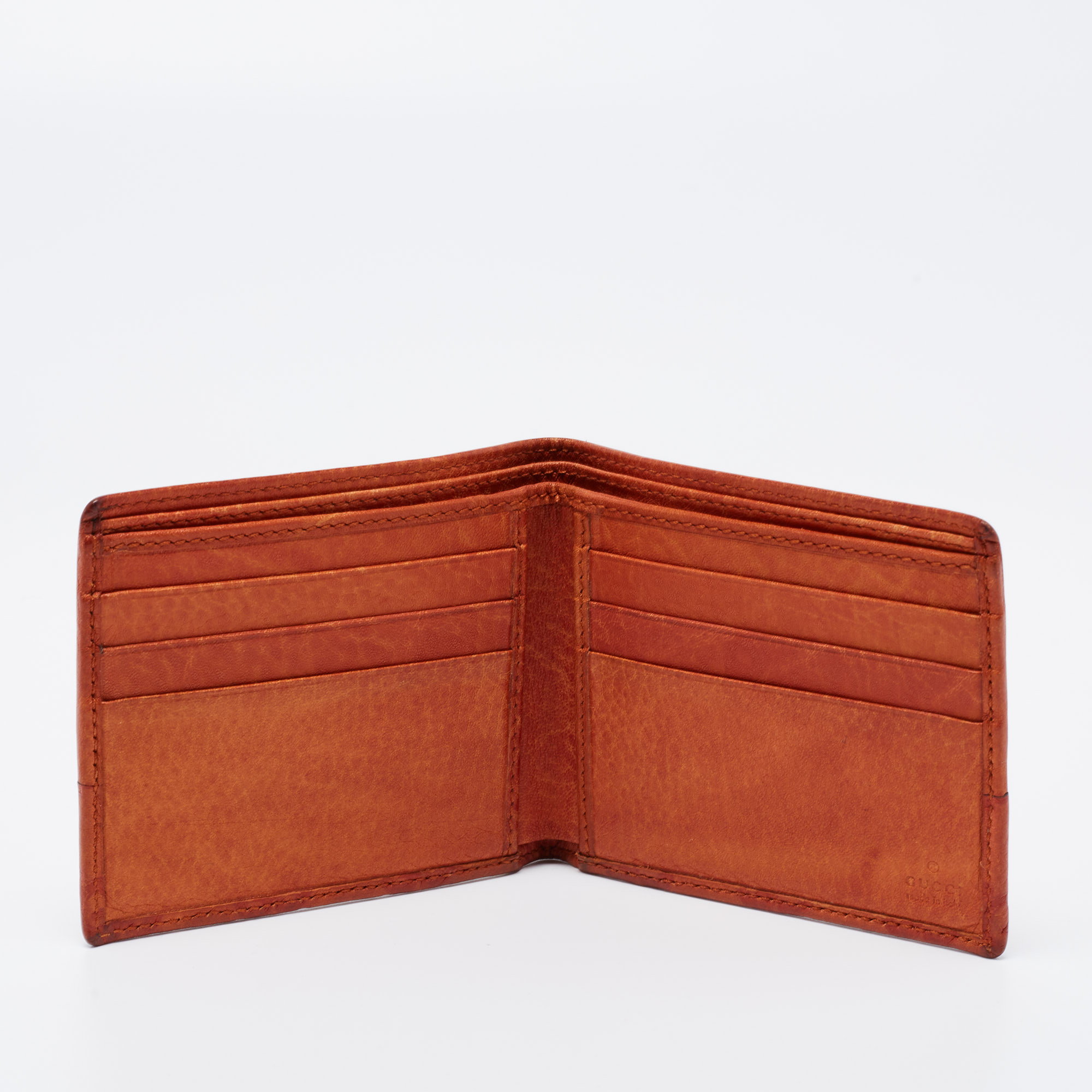 

Gucci Orange Guccissima Leather Bifold Wallet