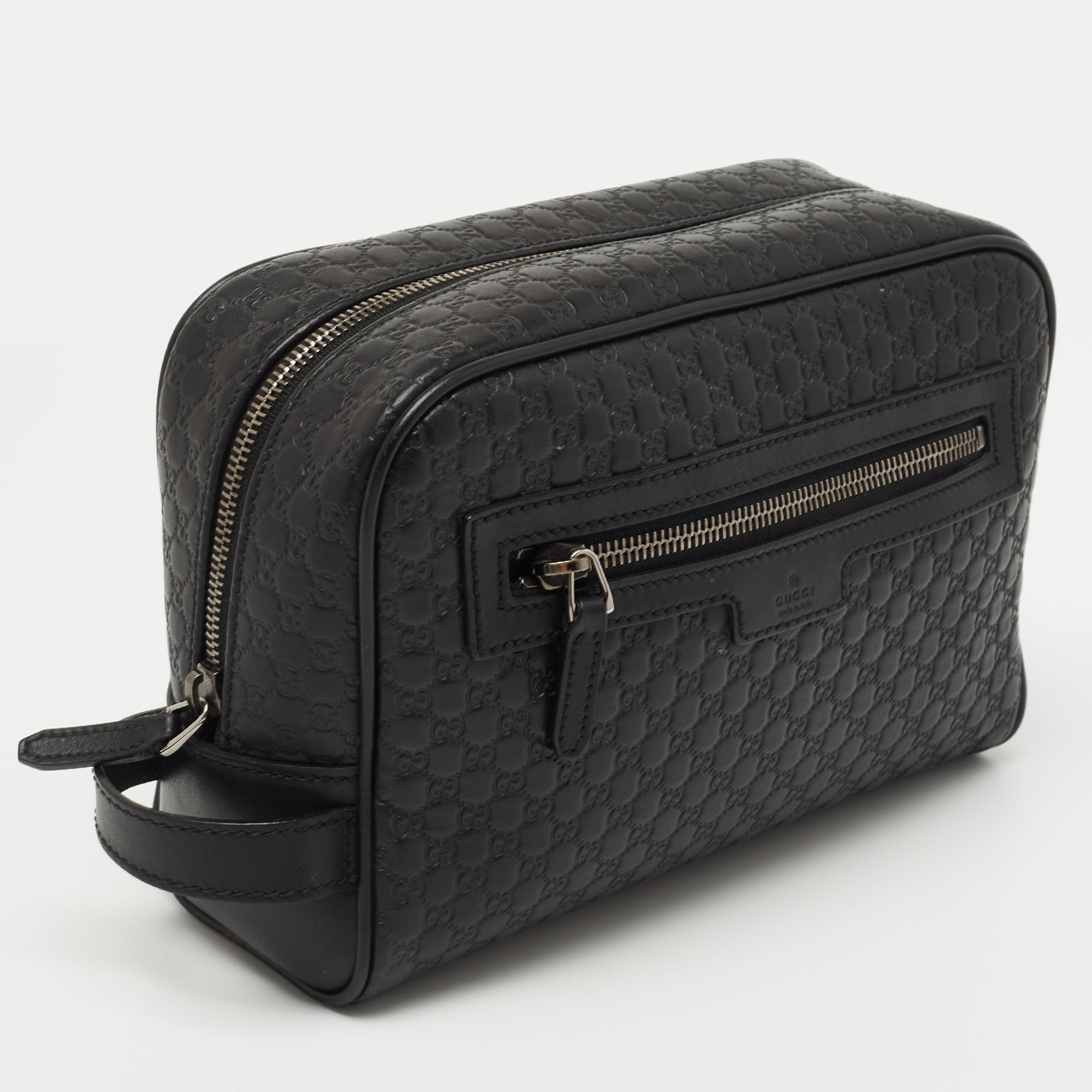 Gucci Mens Microguccissima Black Toiletry Bag – Queen Bee of Beverly Hills