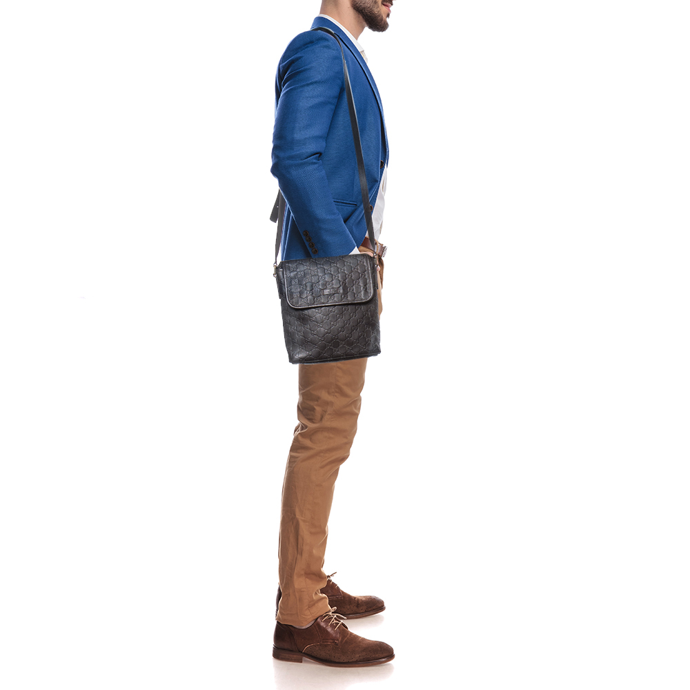 

Gucci Brown Guccissima Leather Messenger Bag