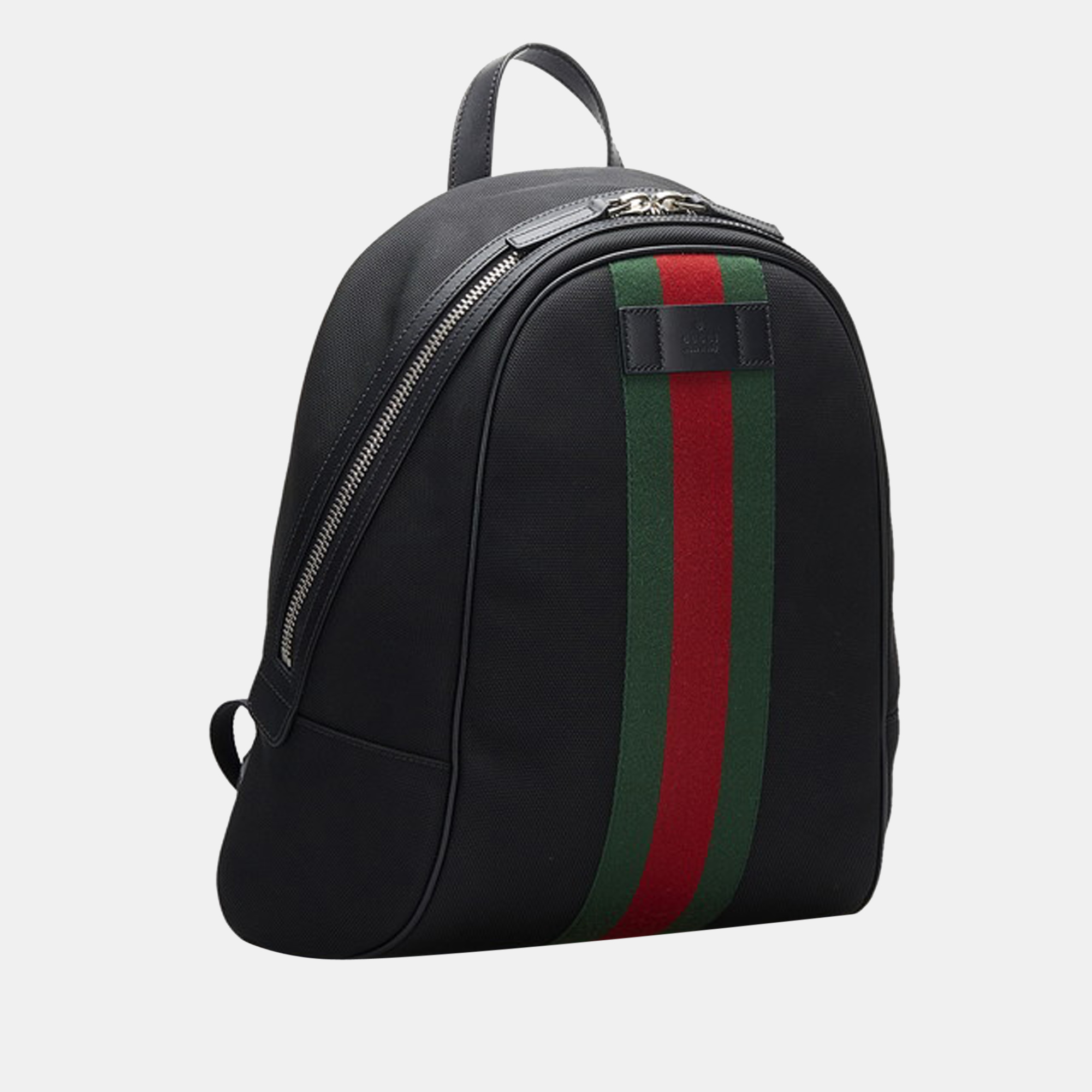 

Gucci Black Web Canvas Techno Backpack