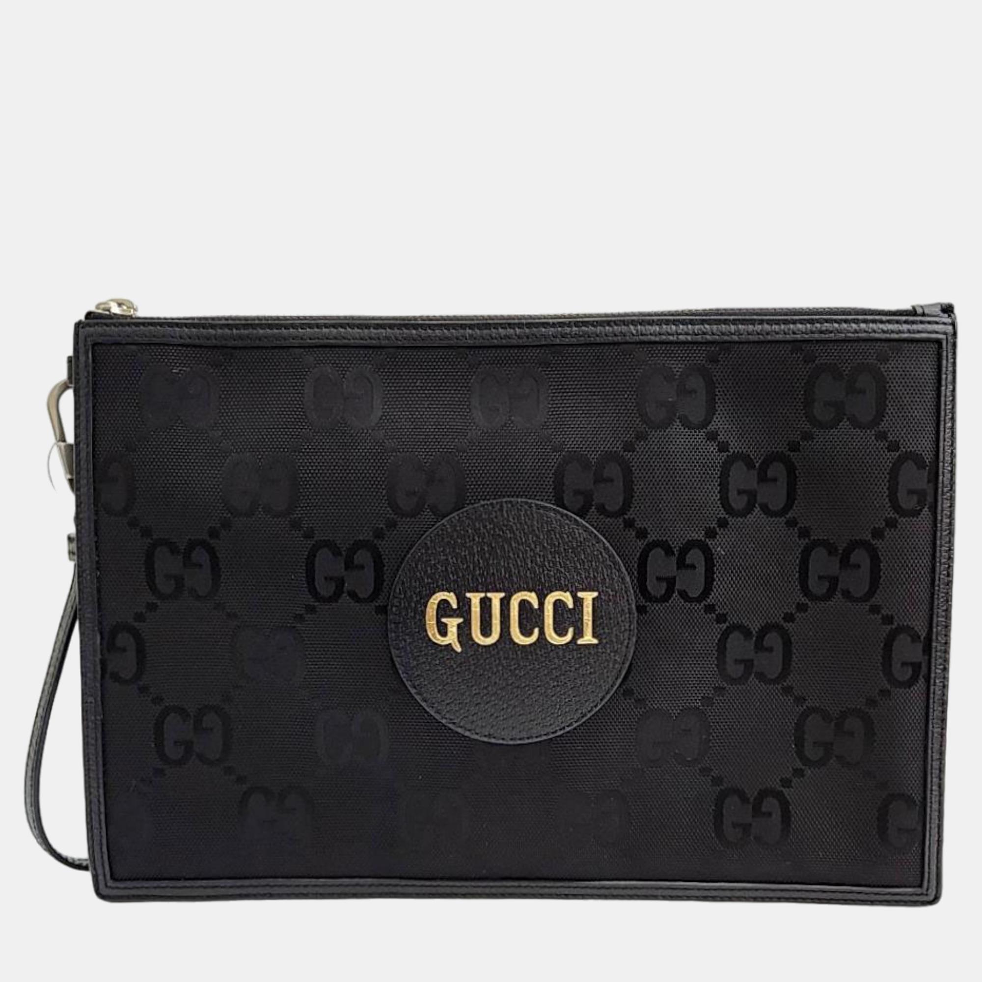 Pre-owned Gucci Black Off The Grid Clutch Bag