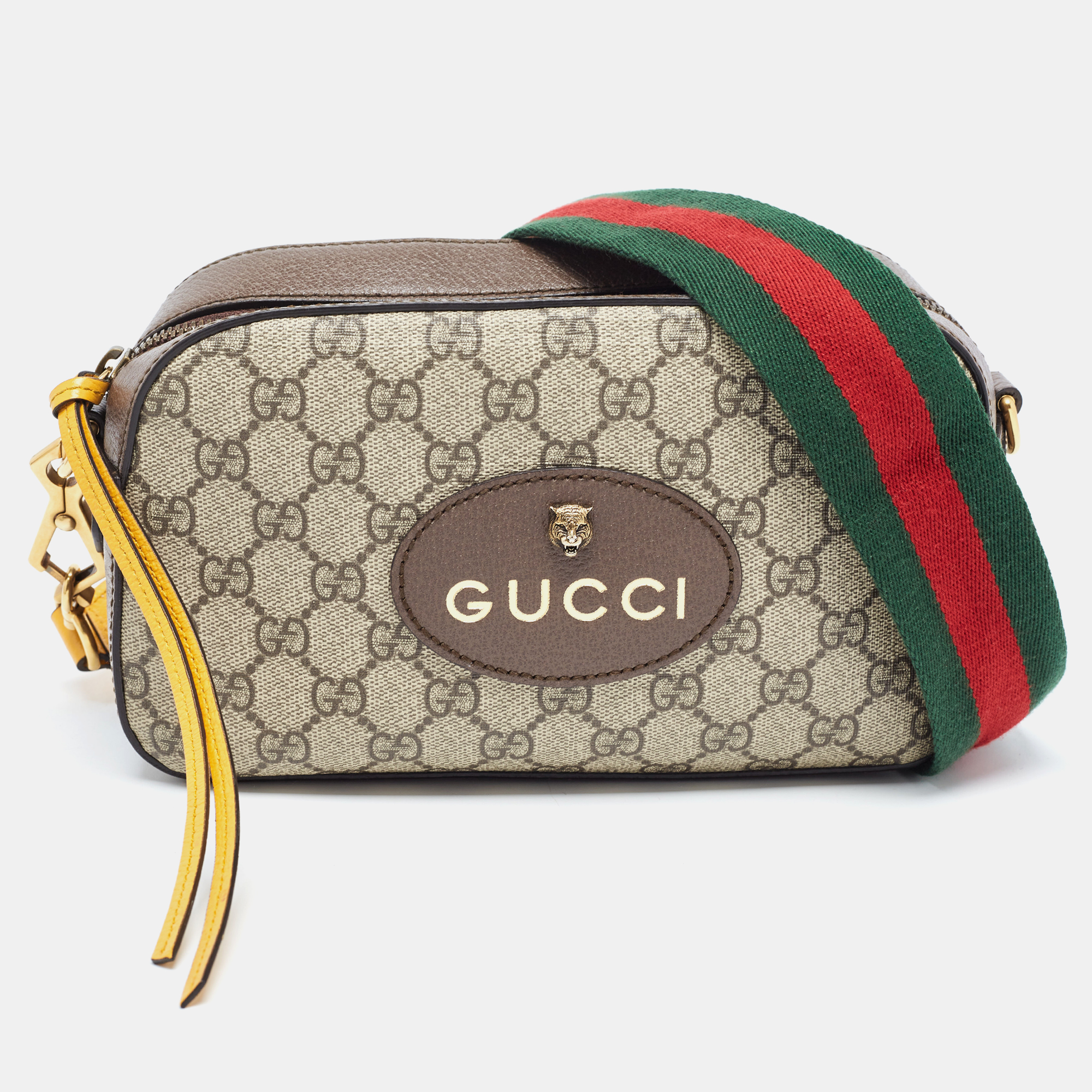 

Gucci Brown/Beige GG Supreme Canvas Neo Vintage Messenger Bag