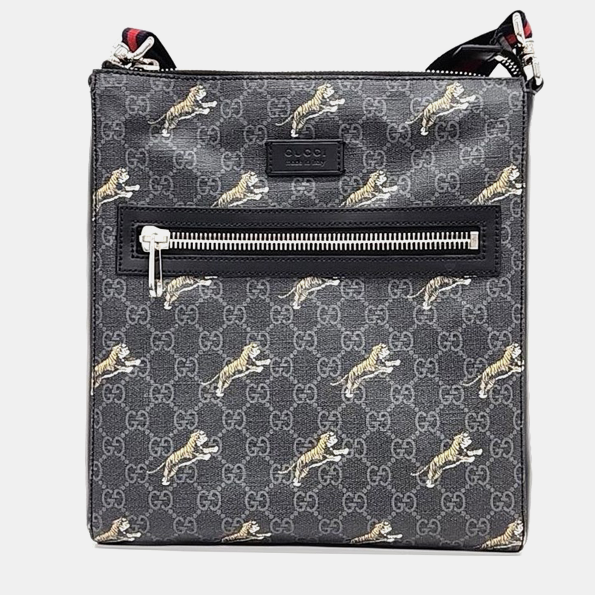 Pre-owned Gucci Pvc Crossbody Bag (474137) In Grey