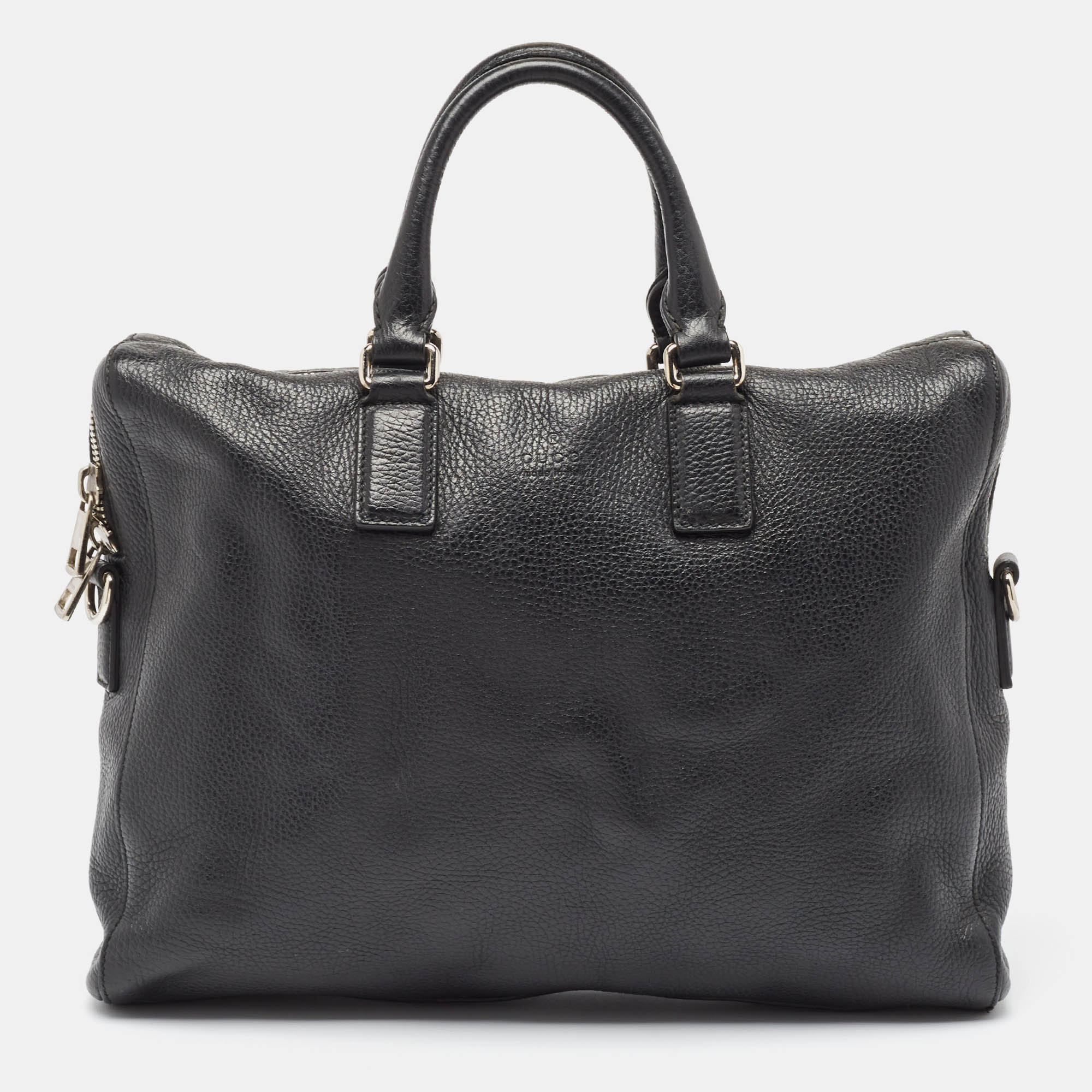 

Gucci Black Leather Briefcase Bag