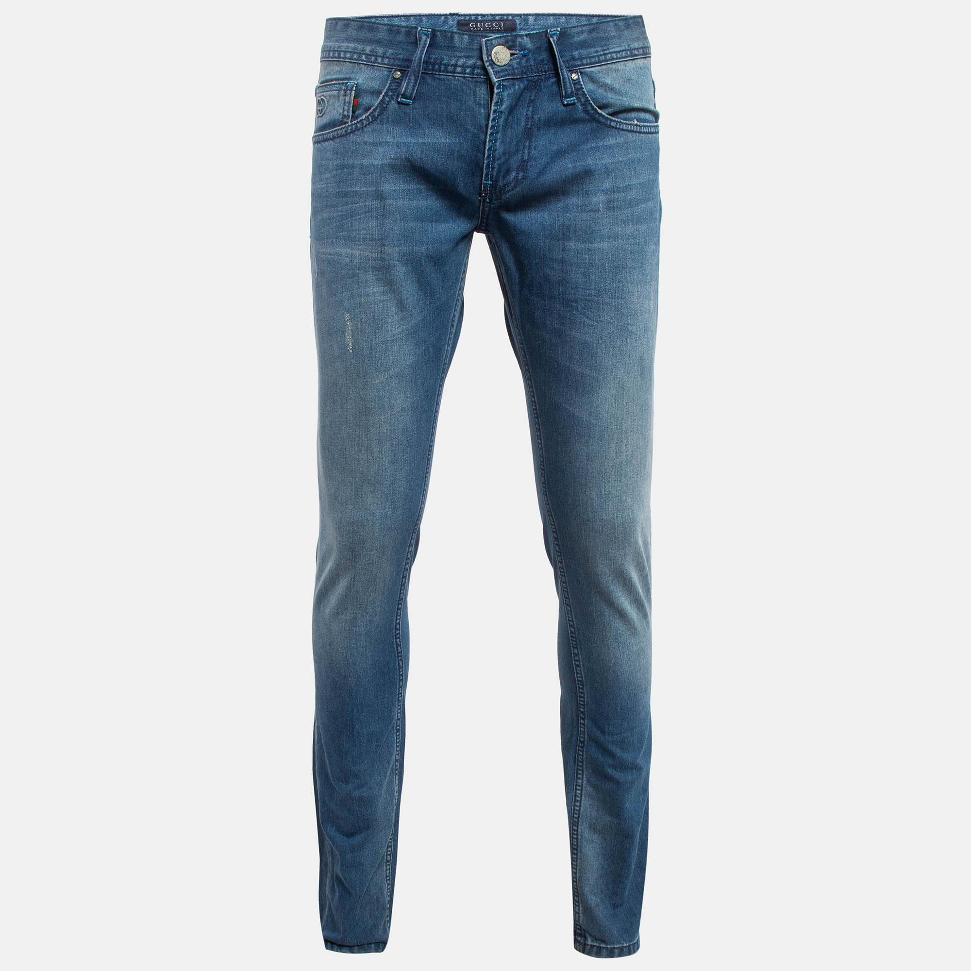 

Gucci Vintage Blue Denim Skinny Jeans M Waist 31"
