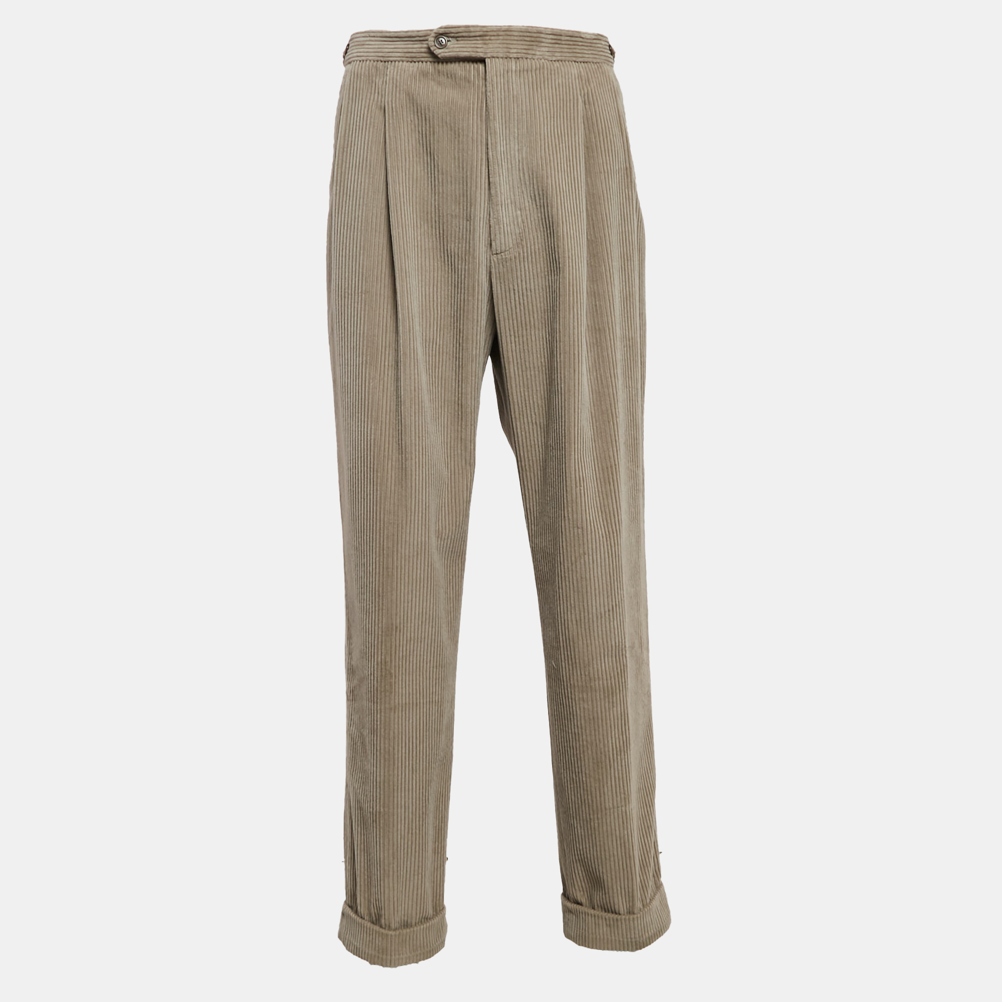 

Gucci Beige Corduroy Straight Leg Pants XXL