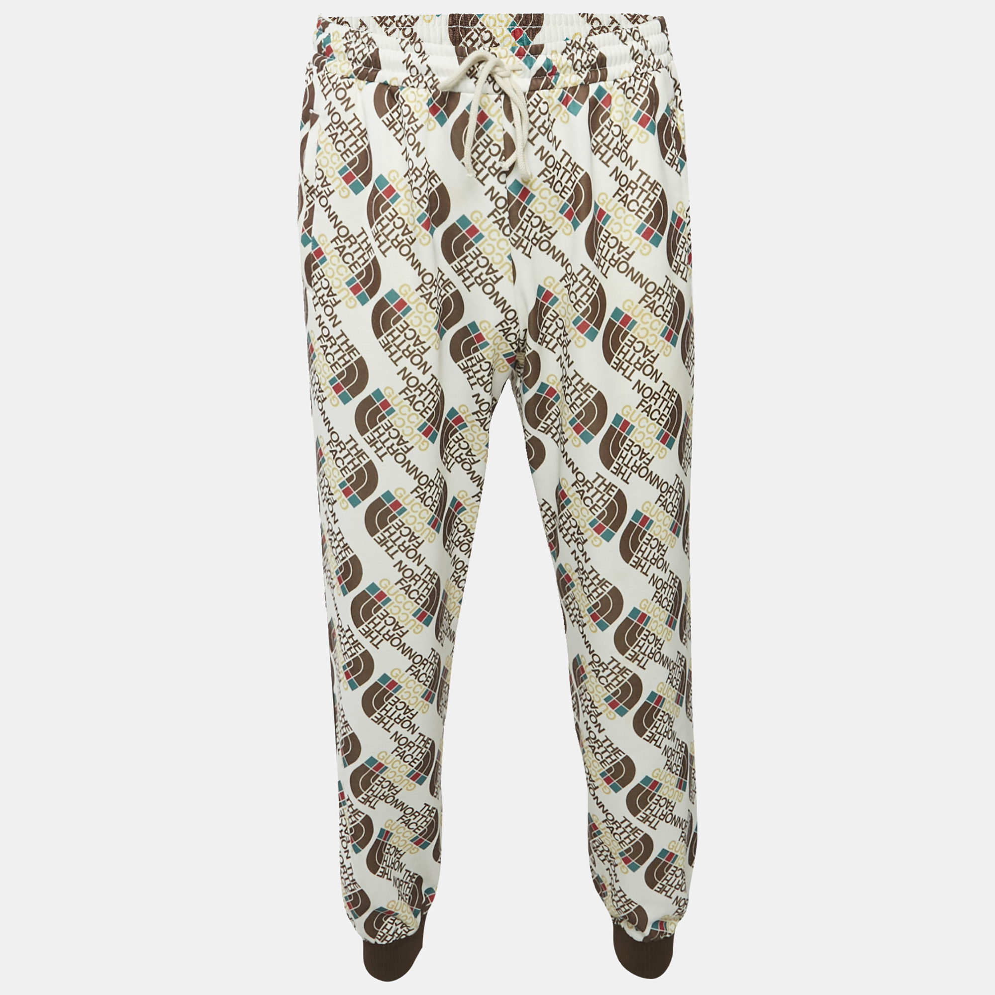 

Gucci x The North Face Logo Trim Jersey Track Pants M, White