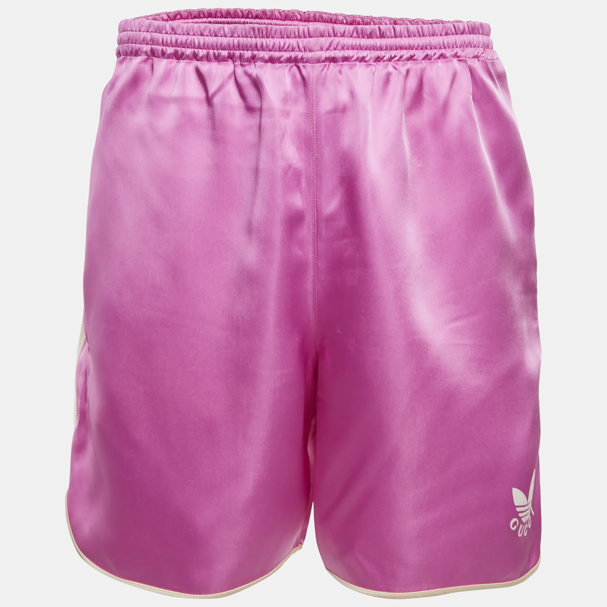 

Gucci x Adidas Pink Satin Drawstring Shorts XL