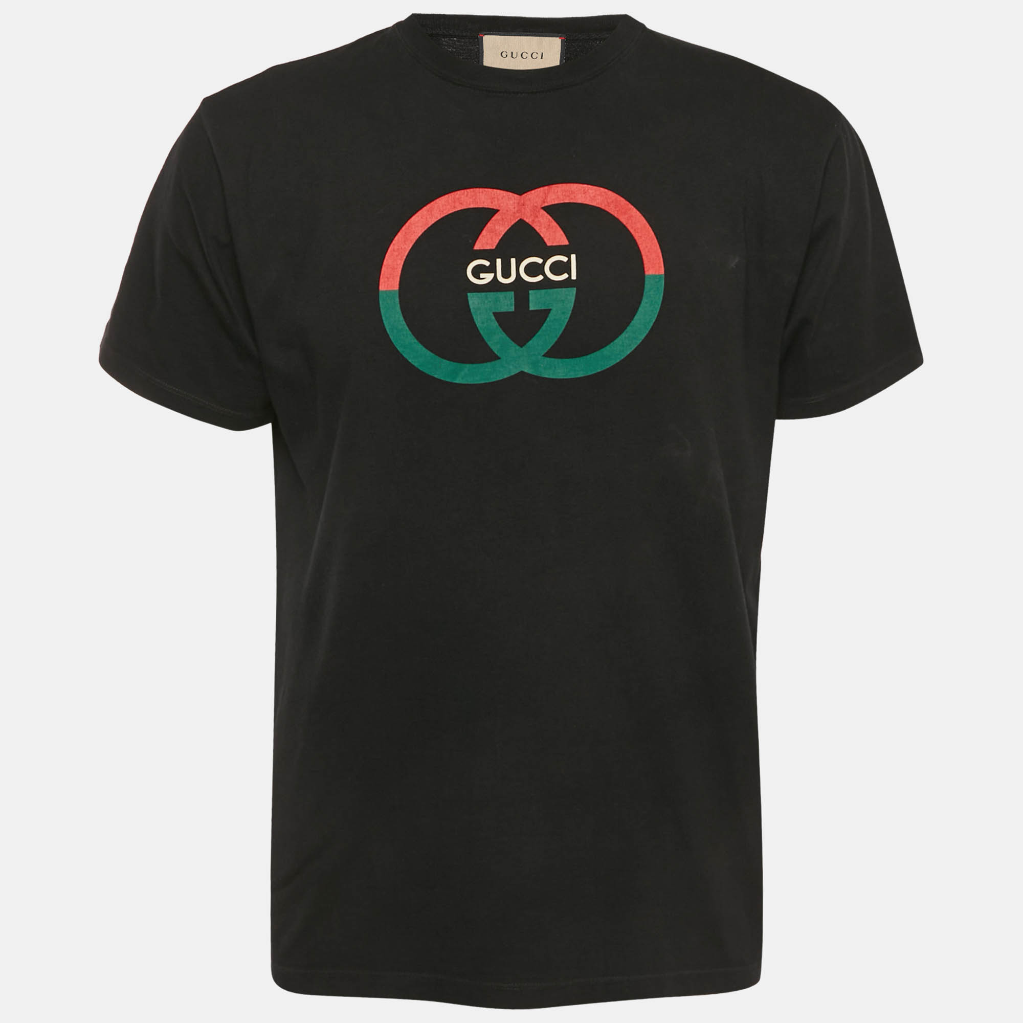 

Gucci Black GG Logo Print Jersey Short Sleeve T-Shirt S