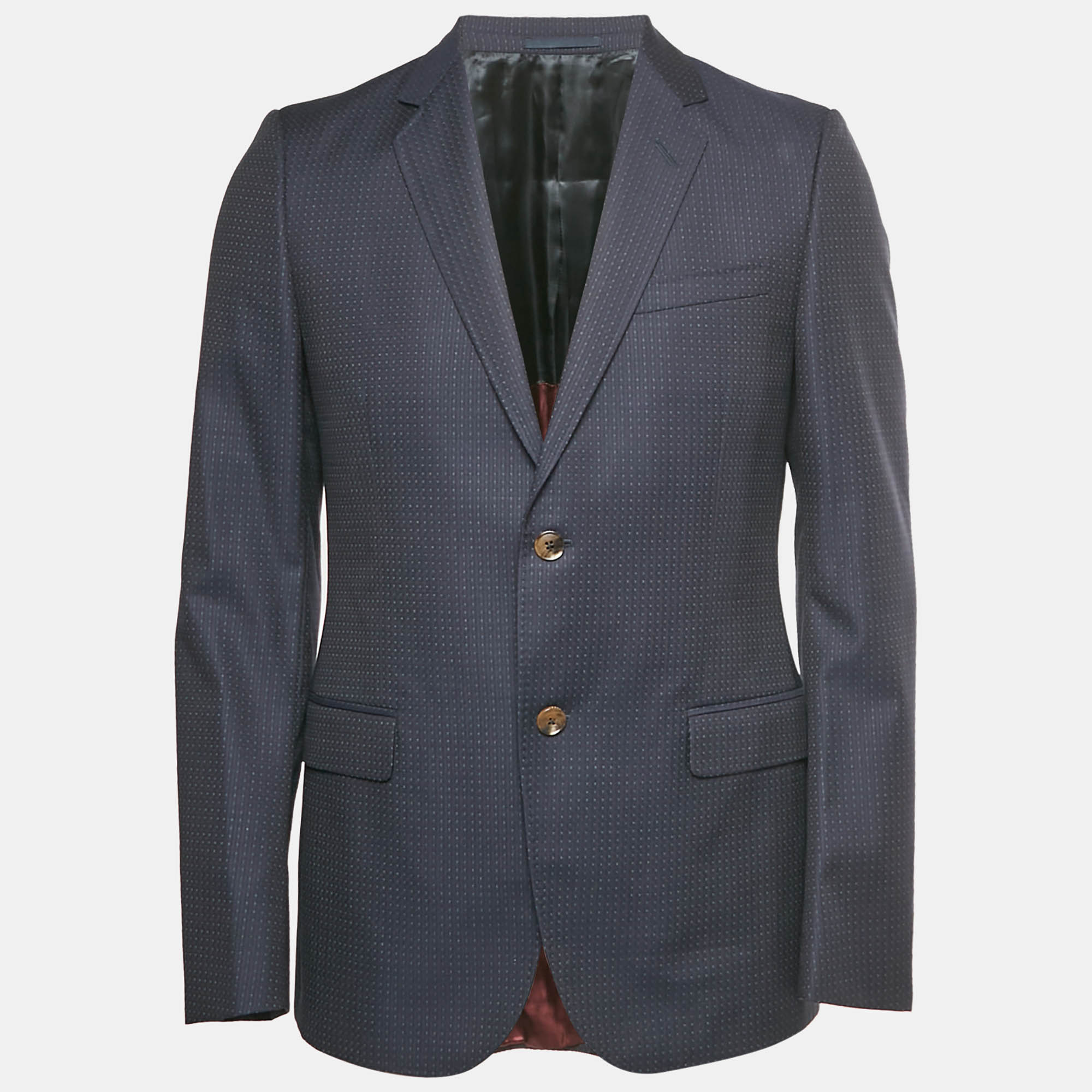 

Gucci Navy Blue Wool Single Breasted Blazer L