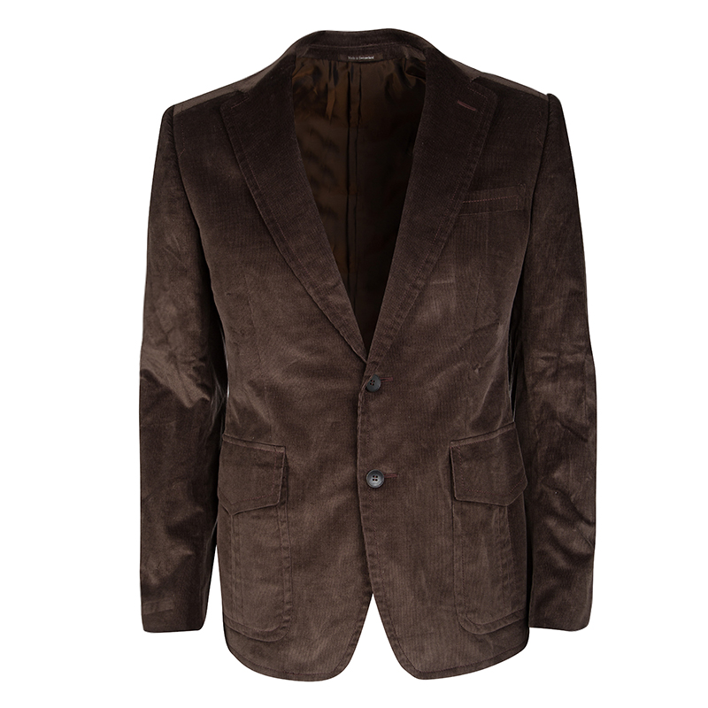 Gucci Brown Regular Fit Corduroy Blazer M