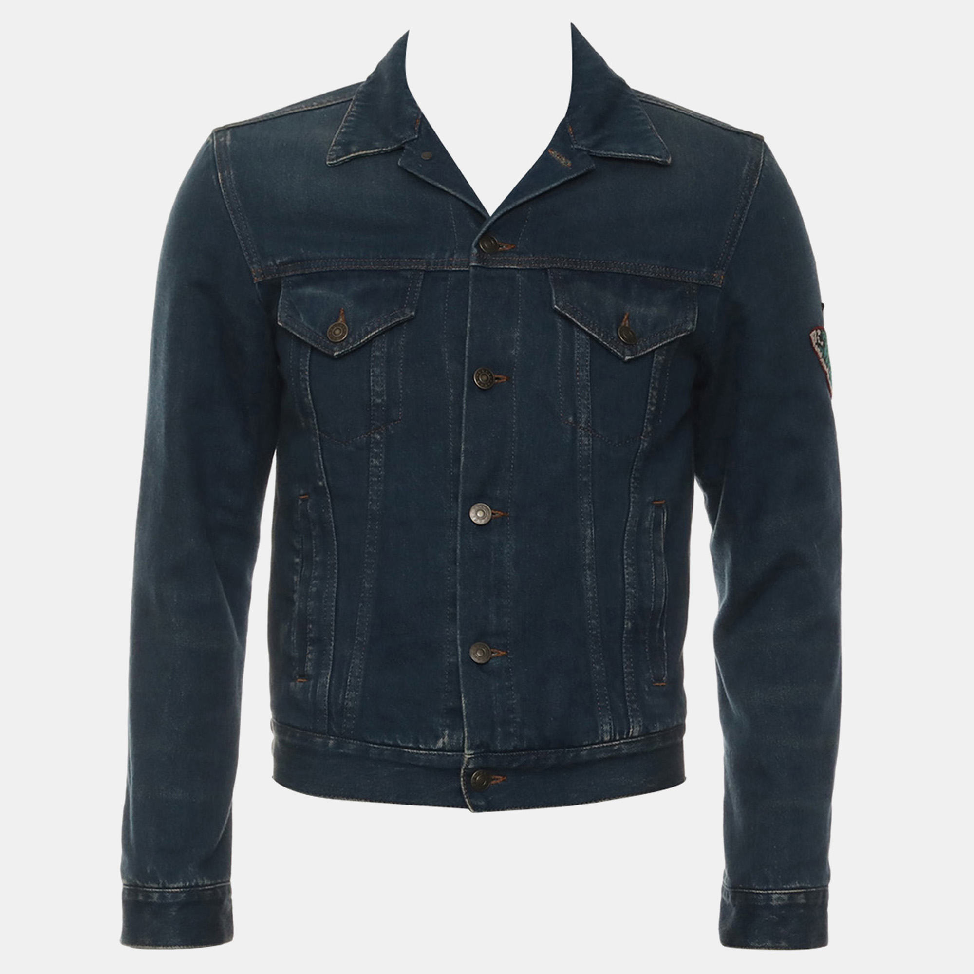 

Gucci L'Aveugle Par Amour Denim Jacket, Blue