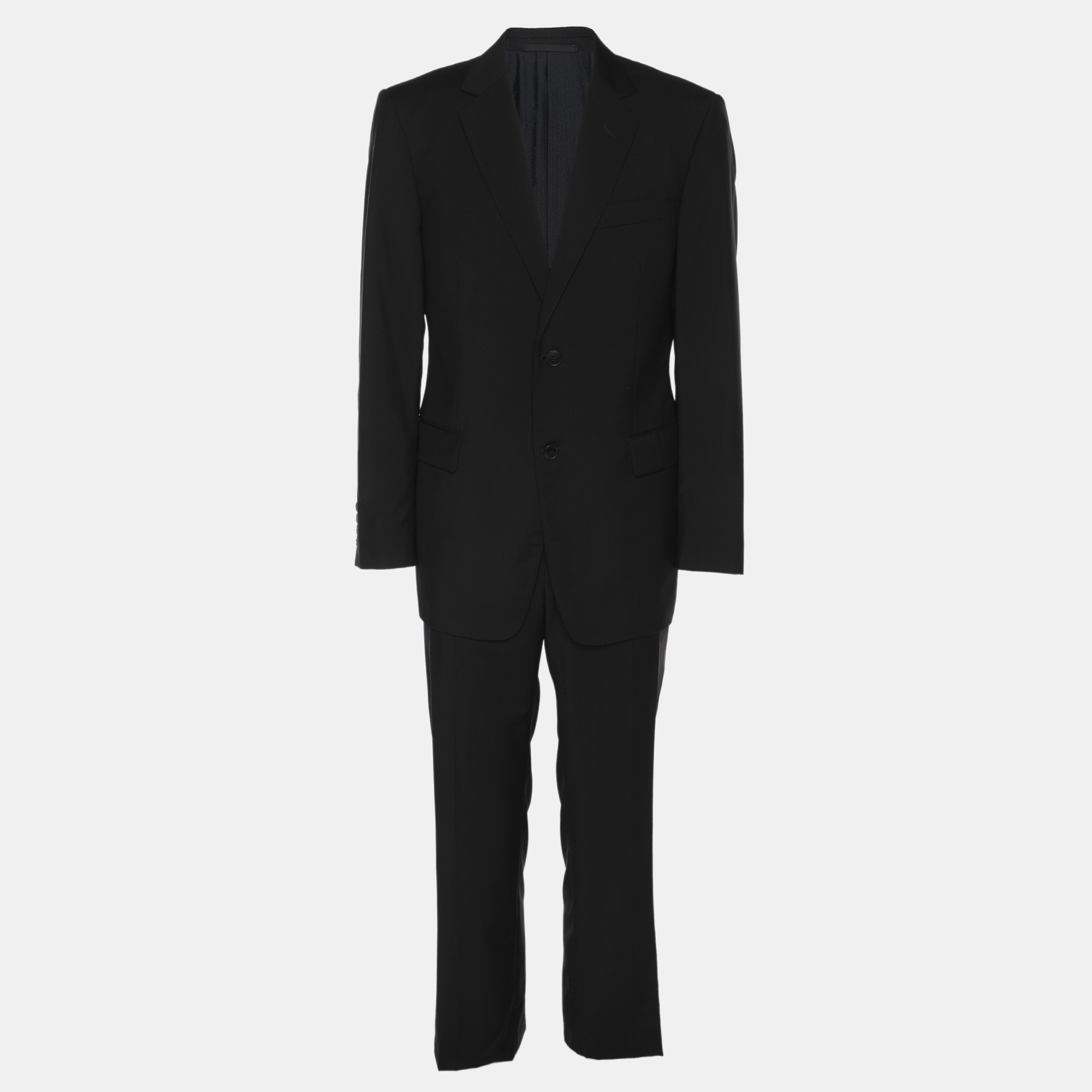 

Gucci Black Wool Suit Set L