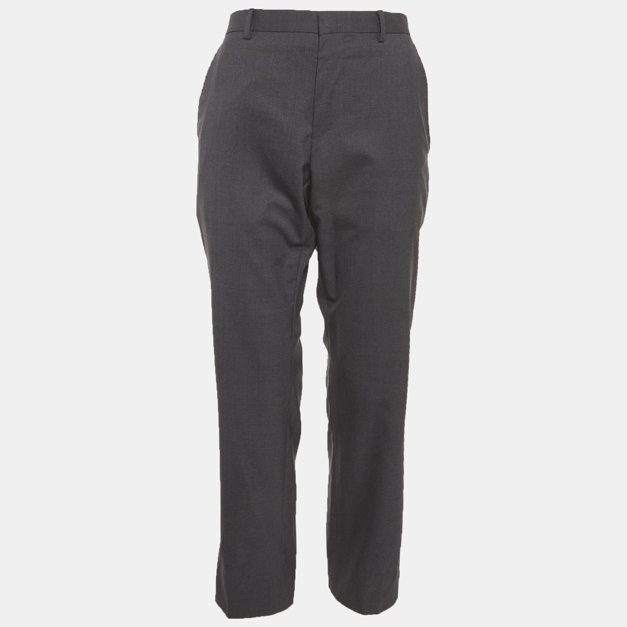 

Gucci Grey Wool Regular Fit Trousers M