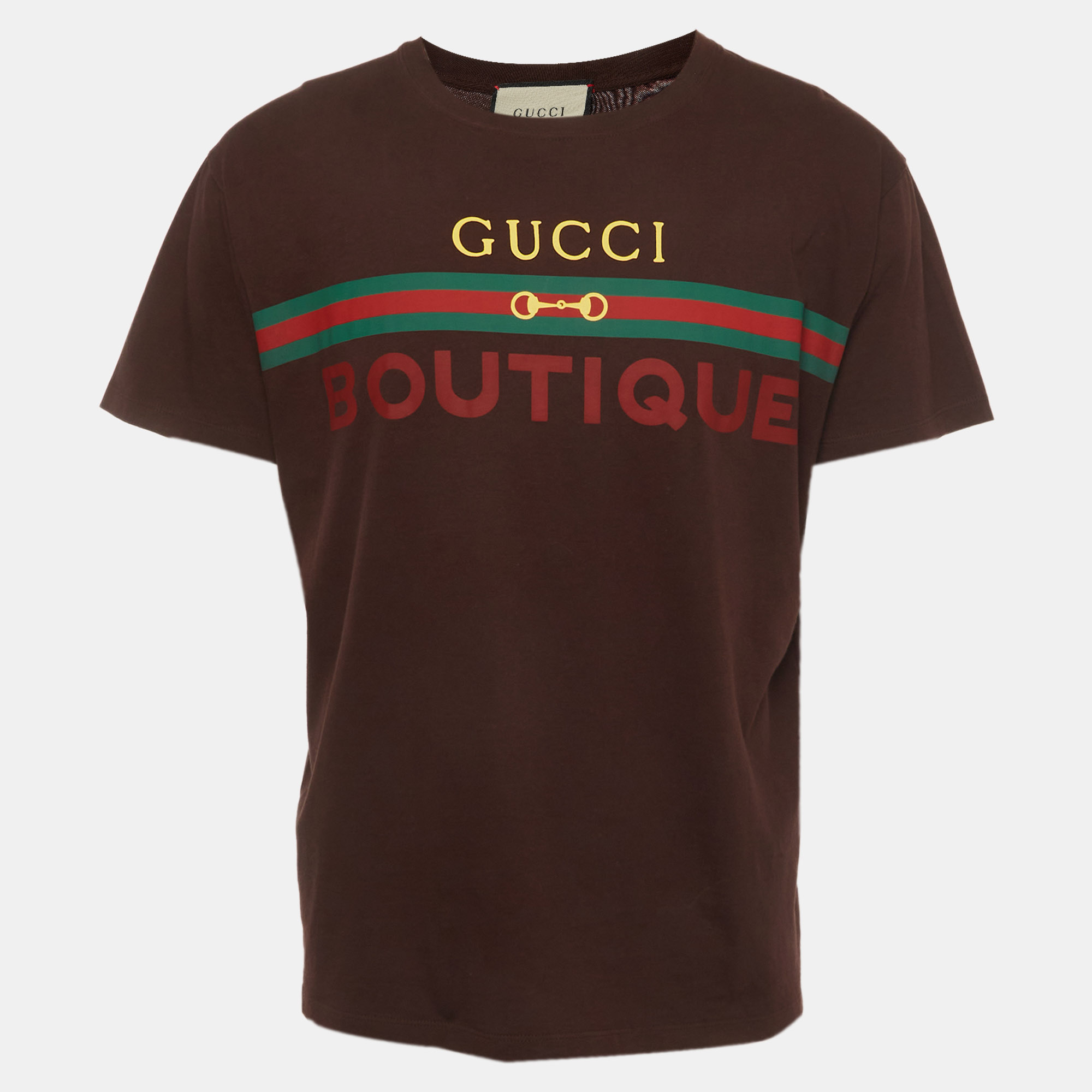 

Gucci Brown Boutique Graphic Jersey T-Shirt S