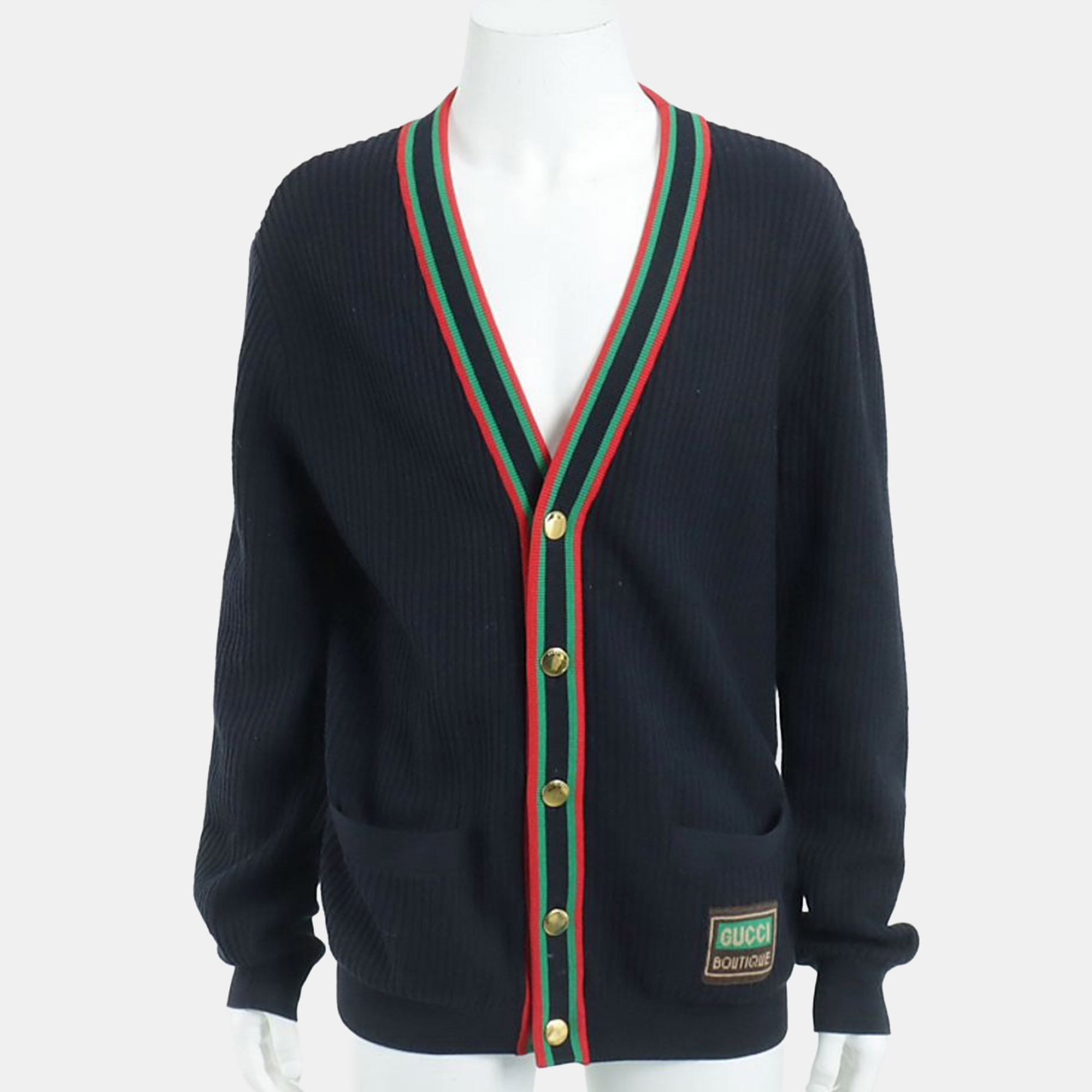 

Gucci Navy Blue Cotton Cardigan Size