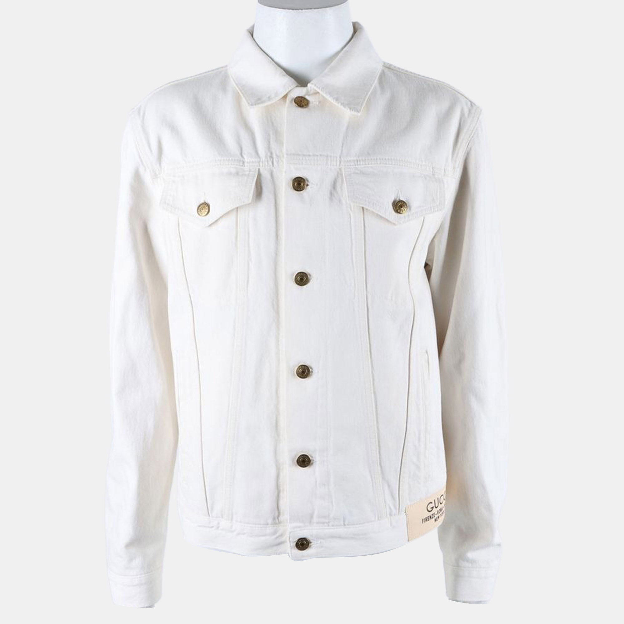

Gucci White Cotton jacket Size