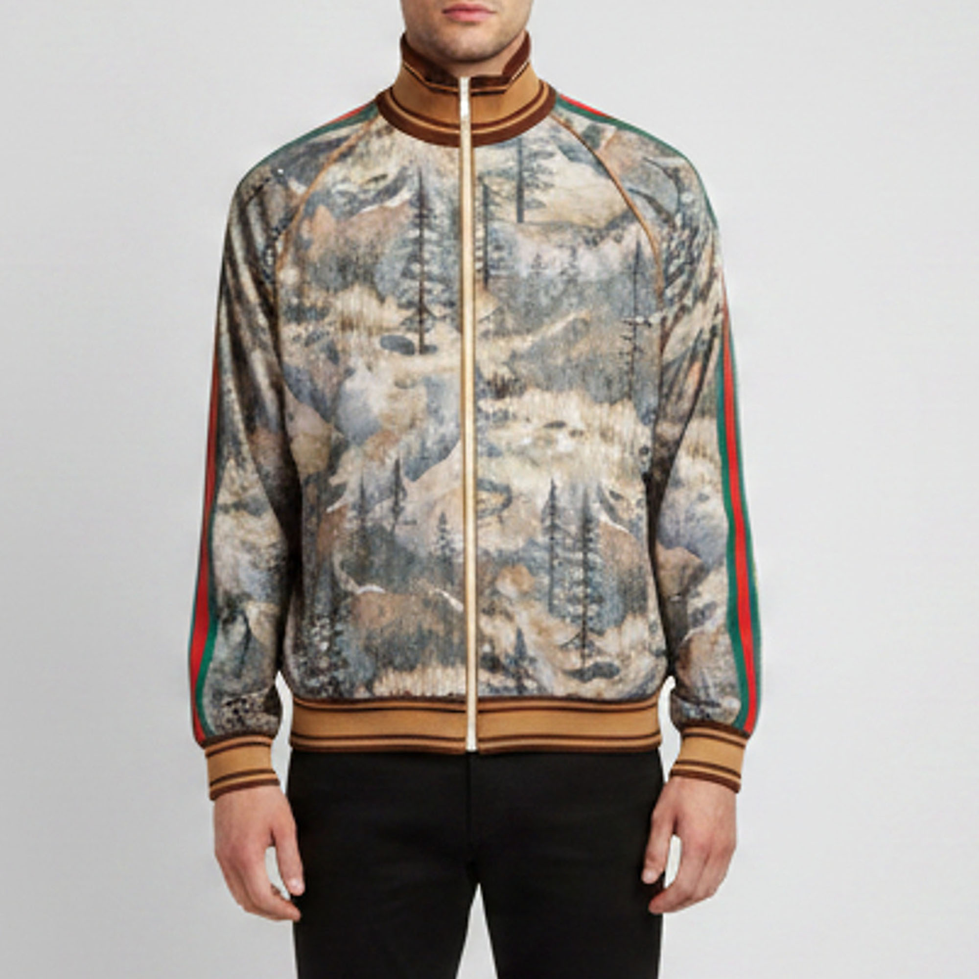 

Gucci x The North Face Multicolour Forest Print Technical Jersey Track Jacket XL, Multicolor