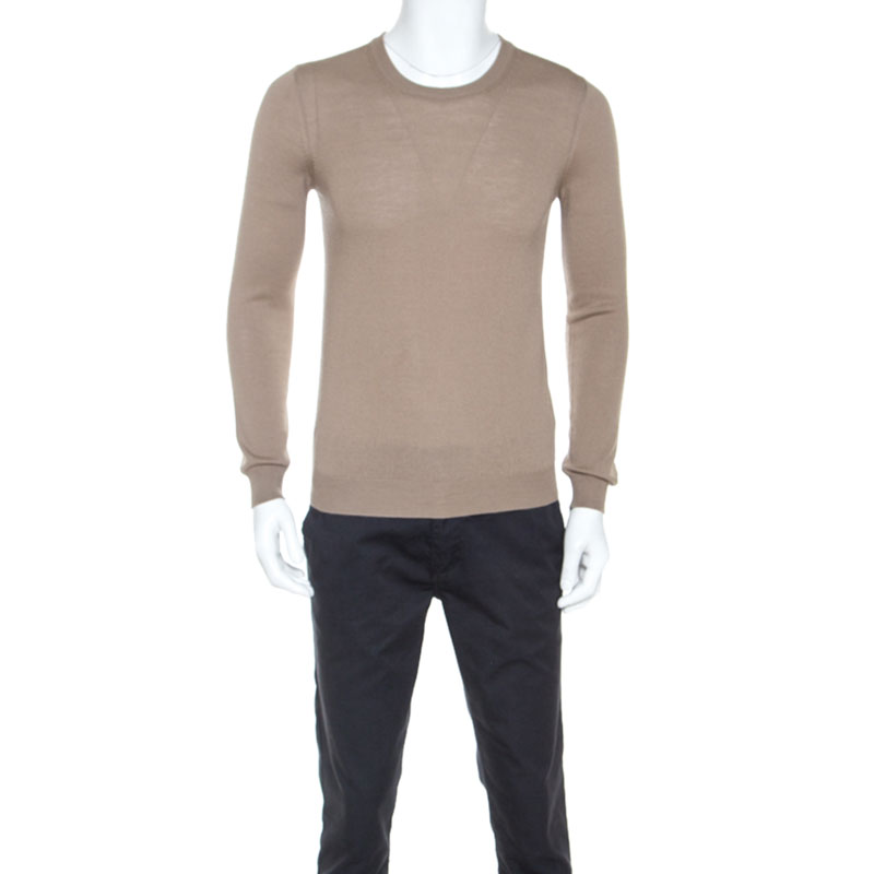 beige long sleeve sweater