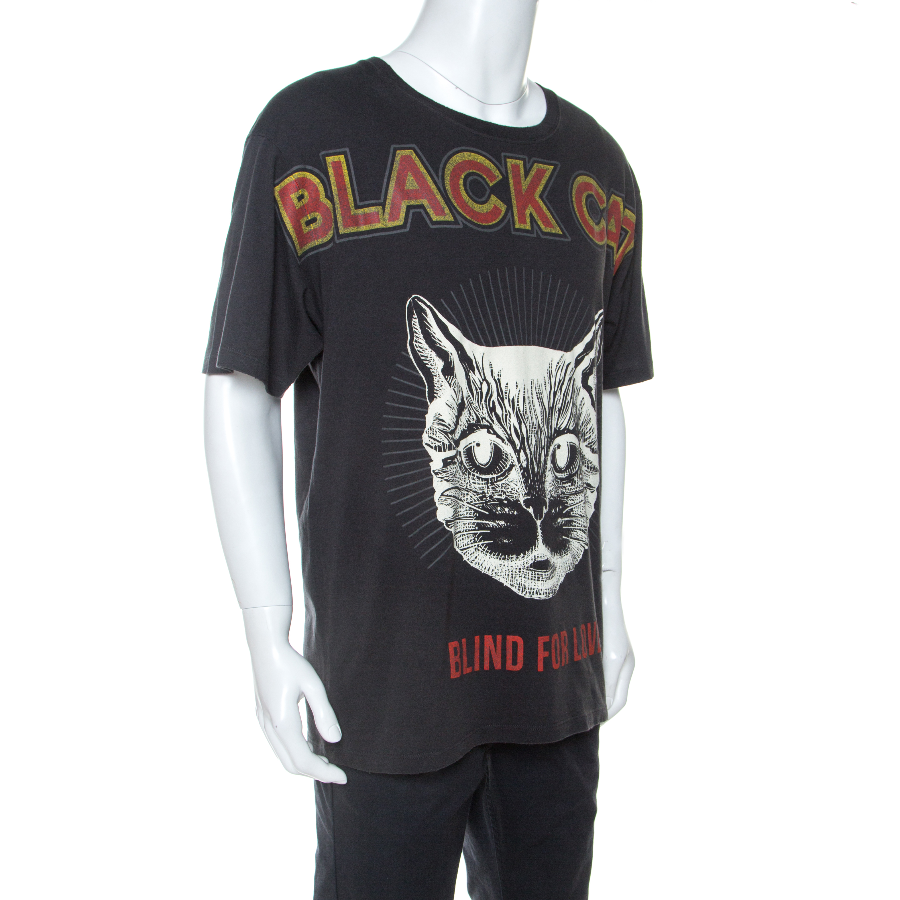 black cat gucci shirt