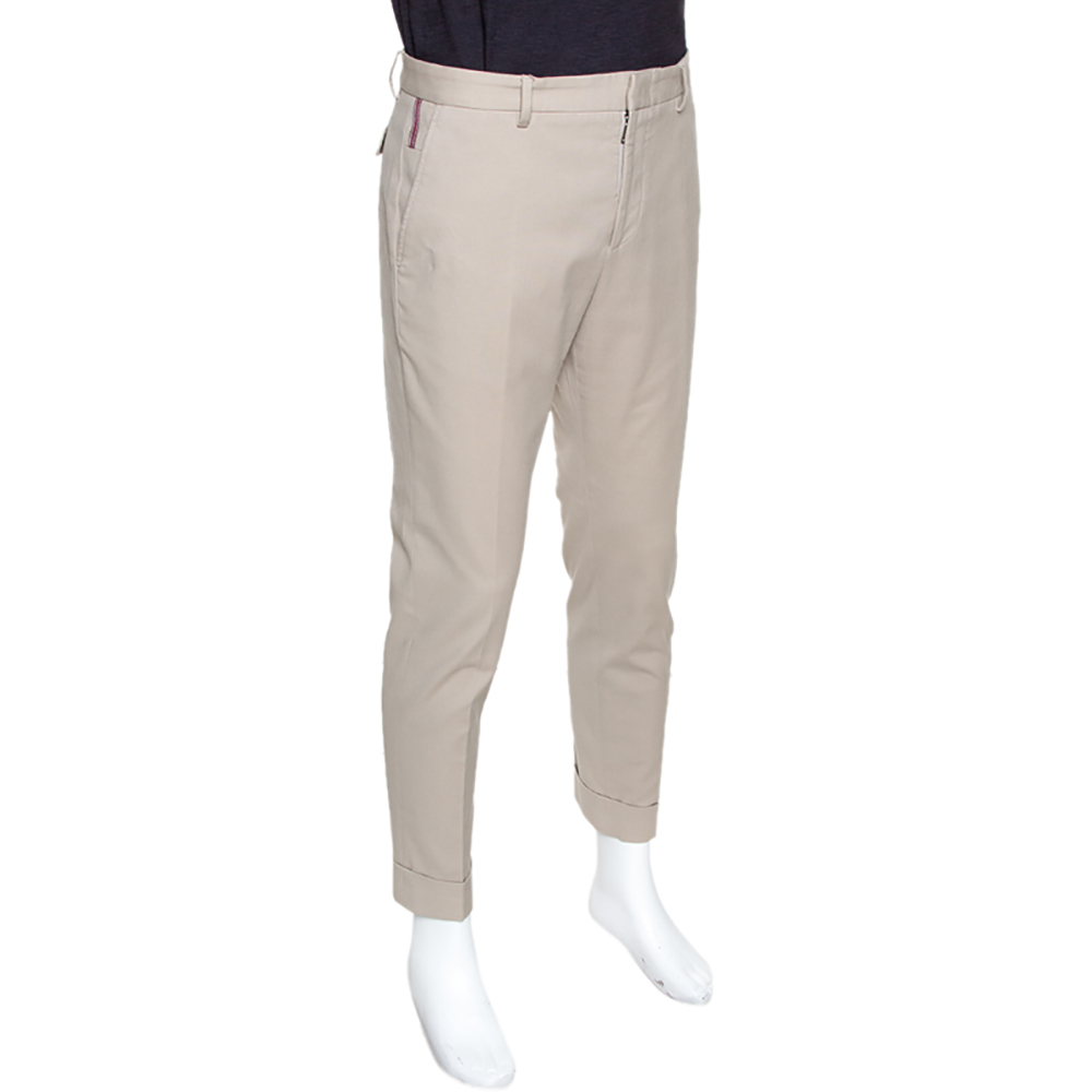 

Gucci Beige Stretch Cotton Slim Fit Riding Pants