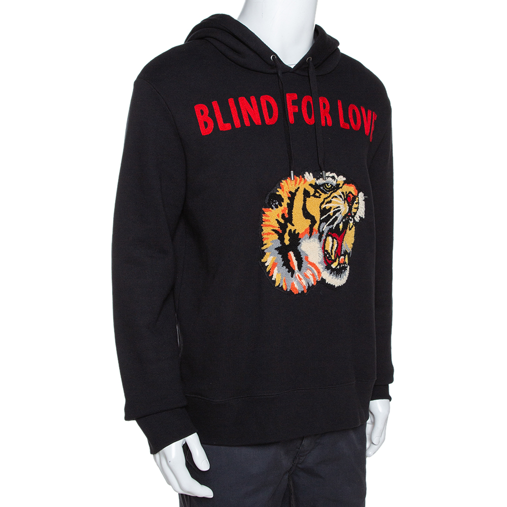 gucci blind for love tiger hoodie