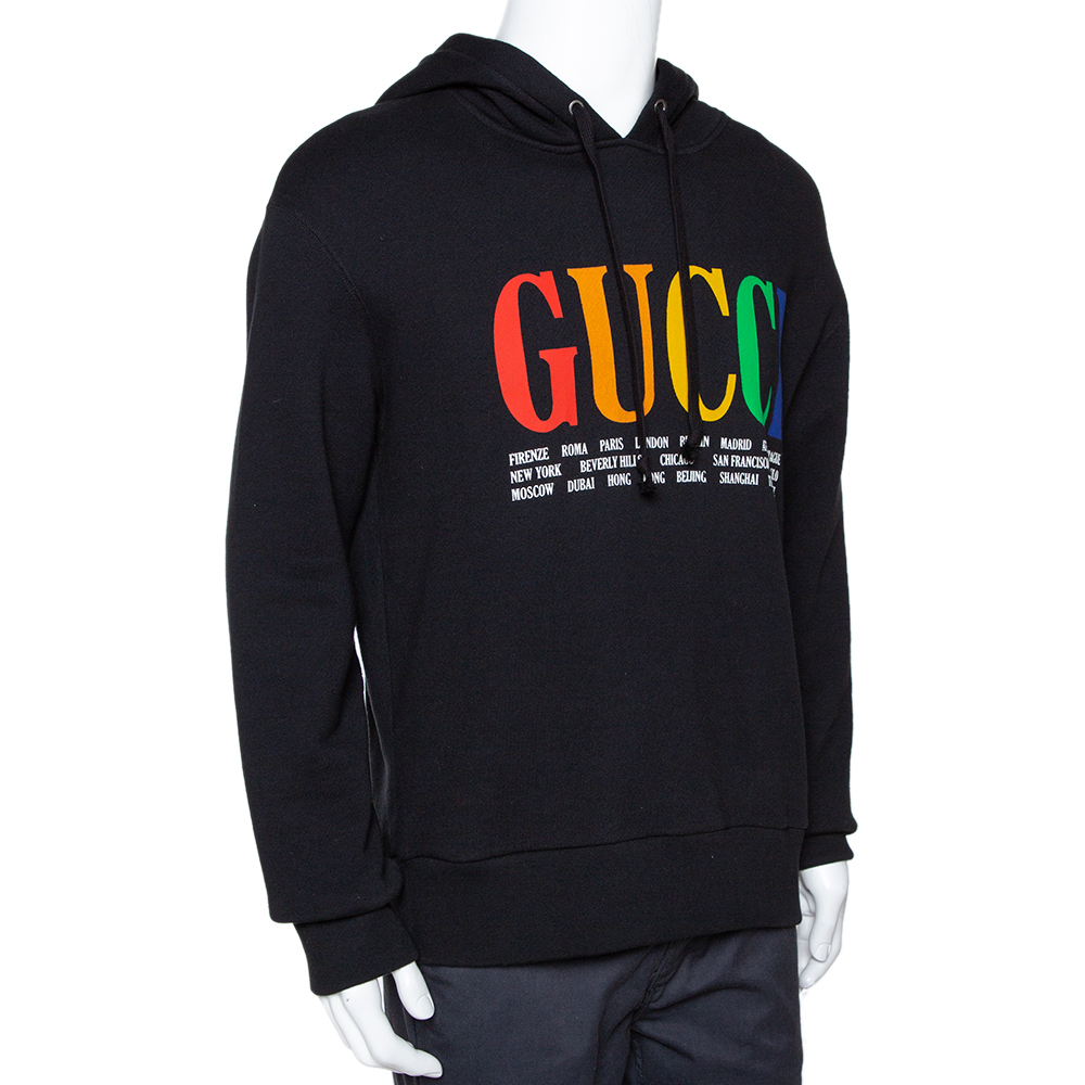 gucci cities cotton sweatshirt