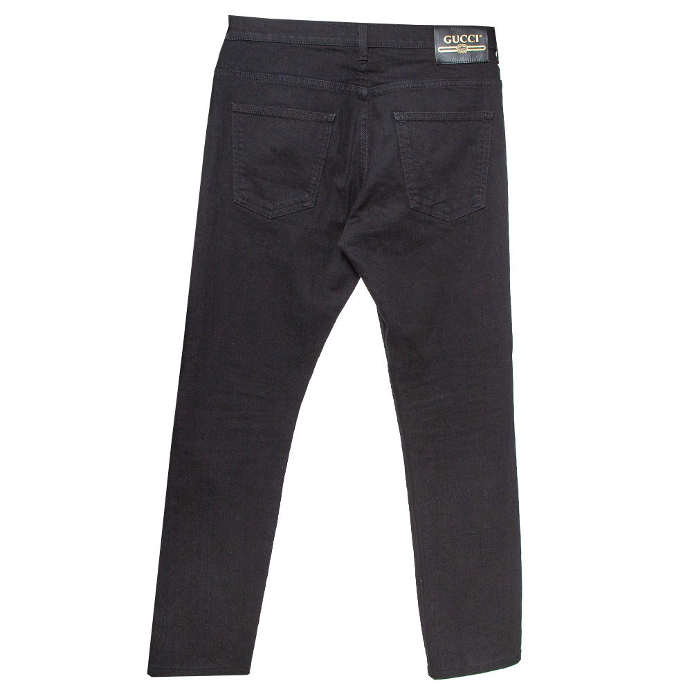 

Gucci Black Denim Skinny Fit Jeans