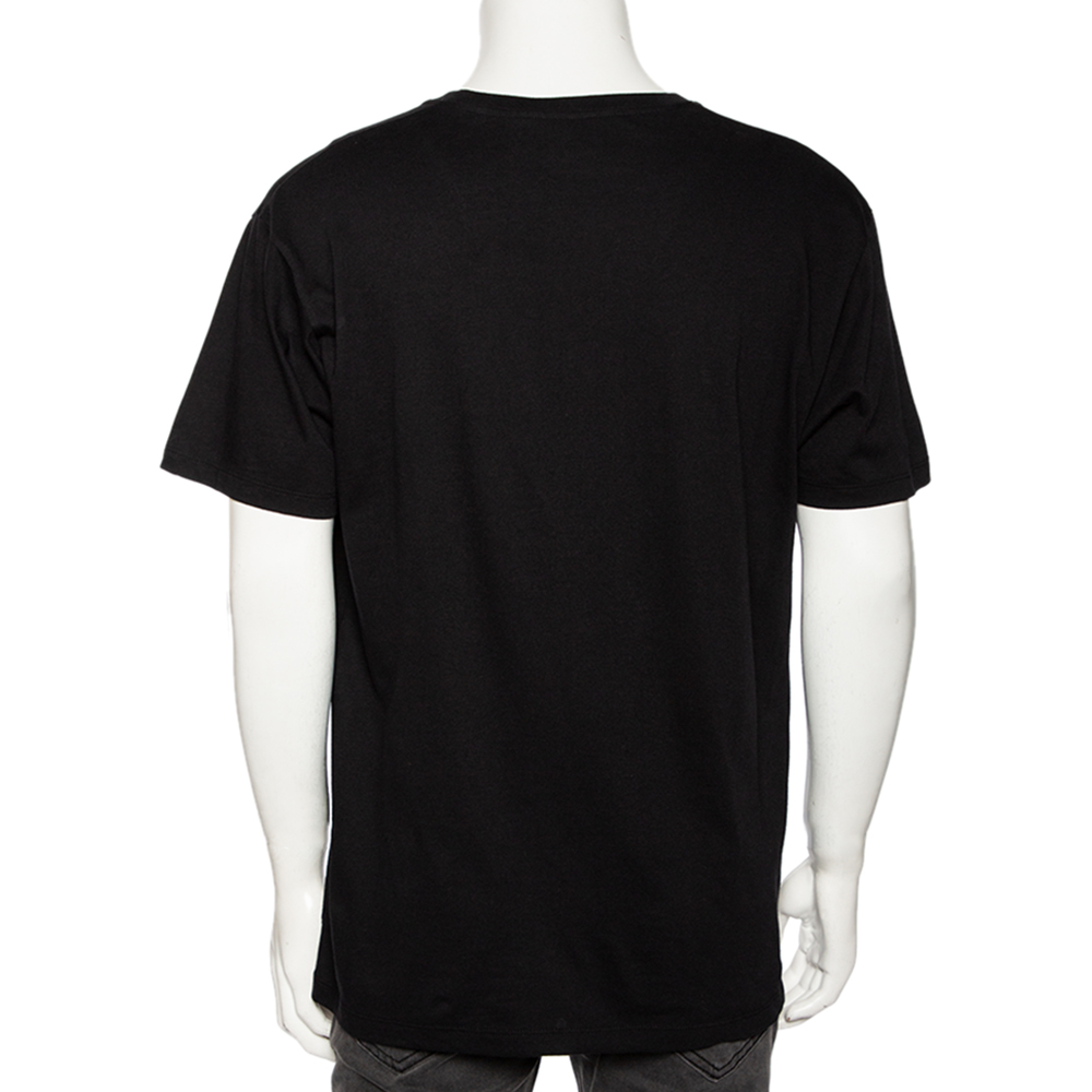 

Gucci Black & Iridescent Logo Printed Oversized T-Shirt