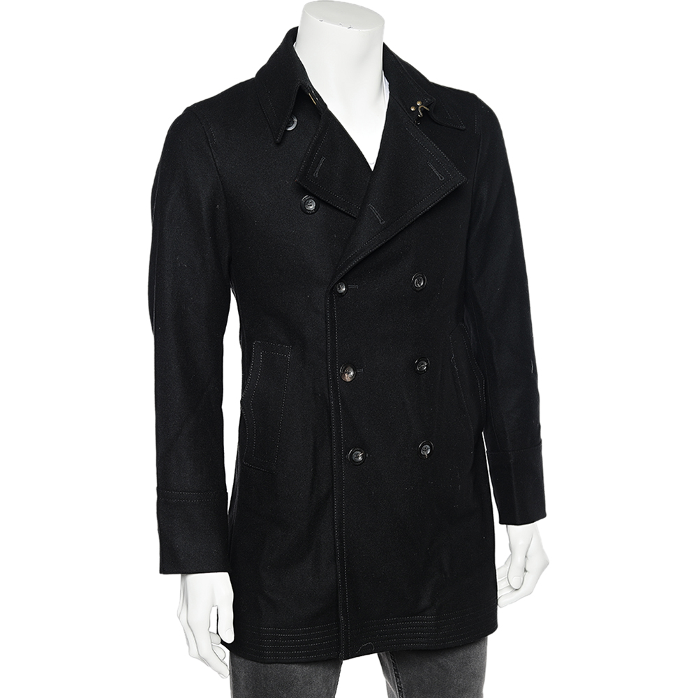 

Gucci Black Wool Double Breasted Coat