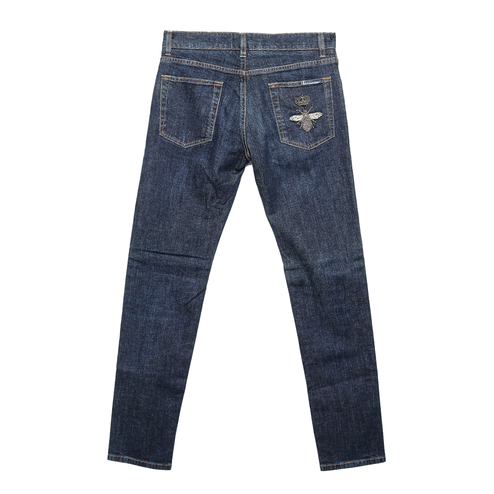 

Dolce & Gabbana Navy Blue Denim Classic Fit Jeans S