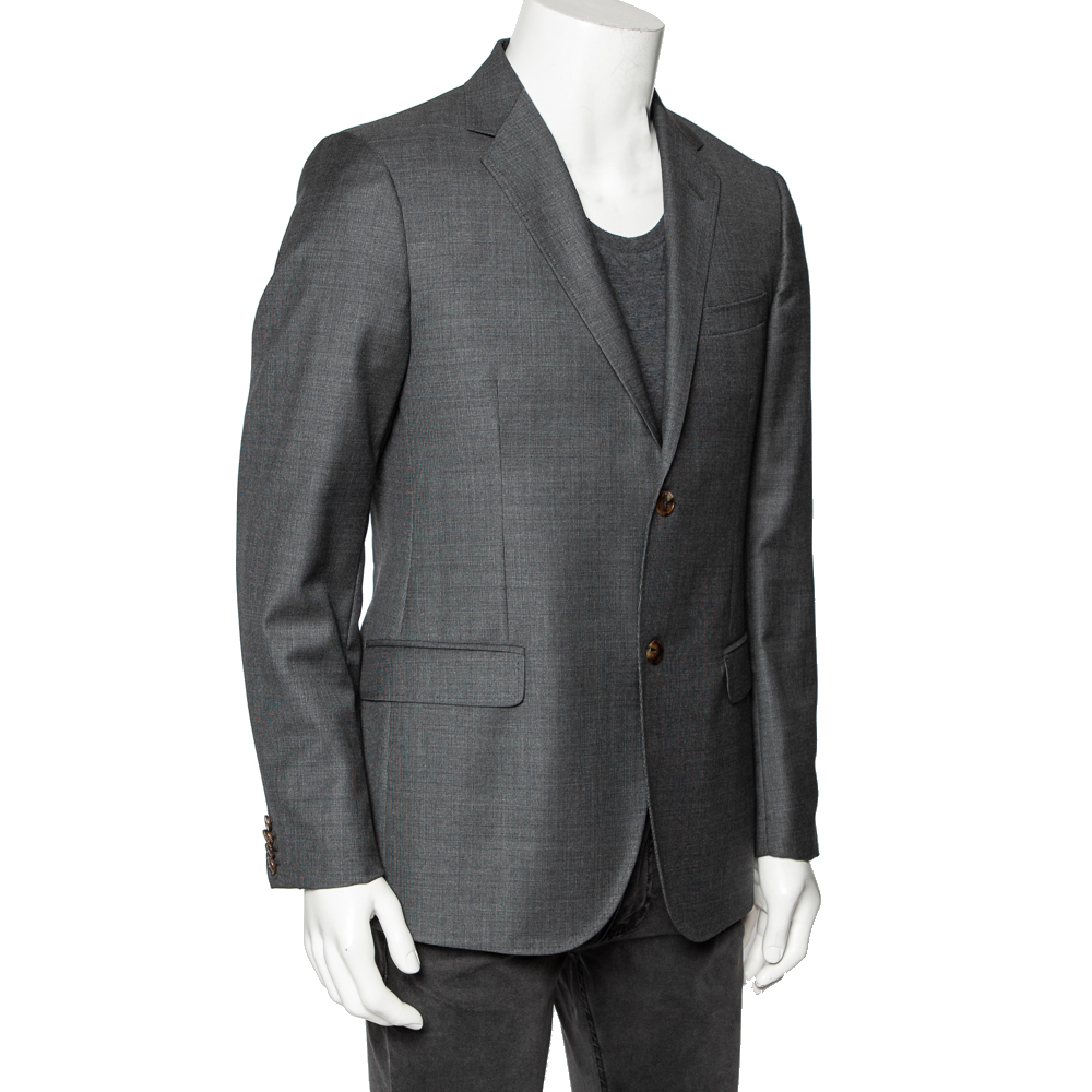 

Gucci Grey Wool Single Breasted Blazer