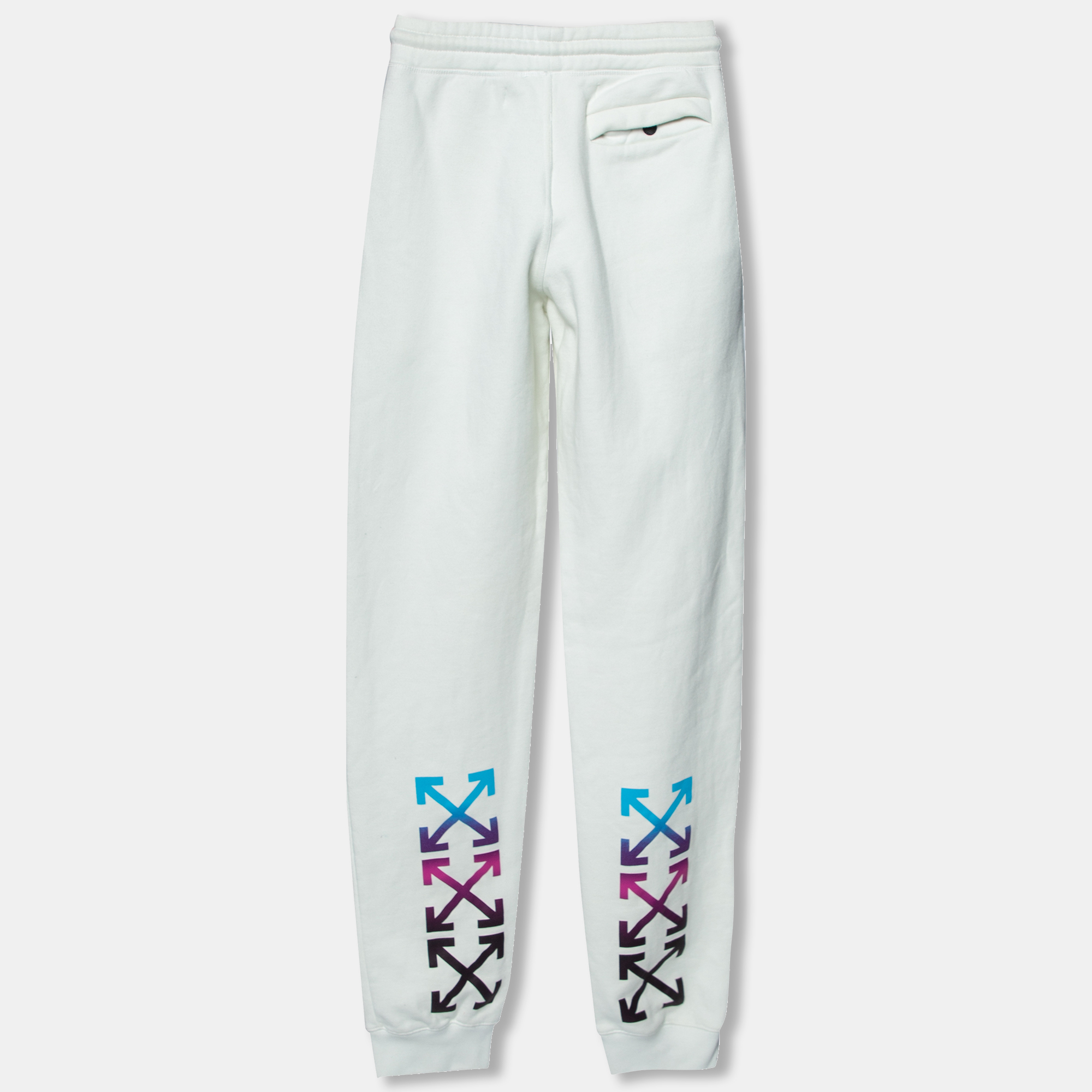 

Off White White Cotton Gradient Arrow Printed Sweatpants