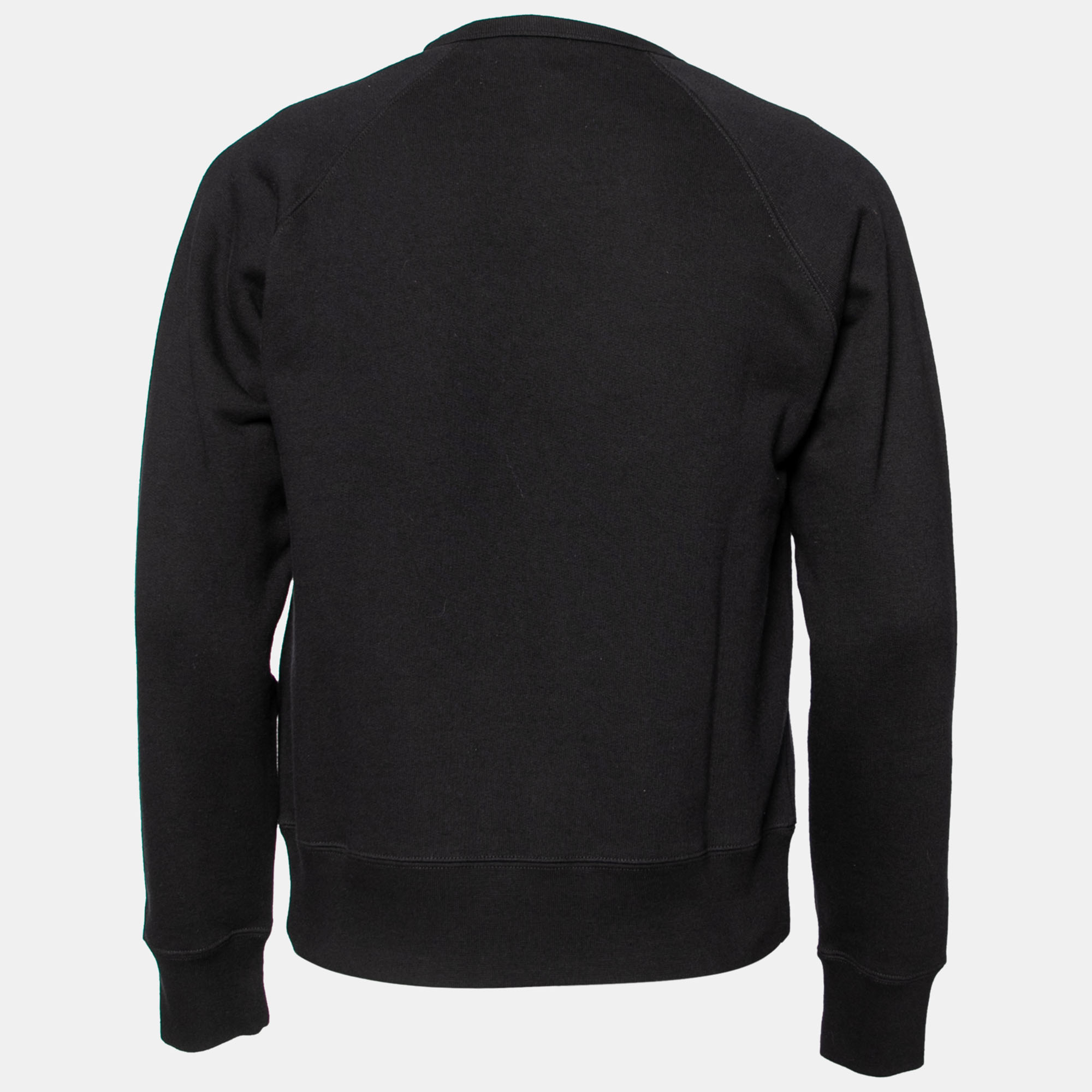 

Gucci Black Terry Knit Panther Applique Sweatshirt
